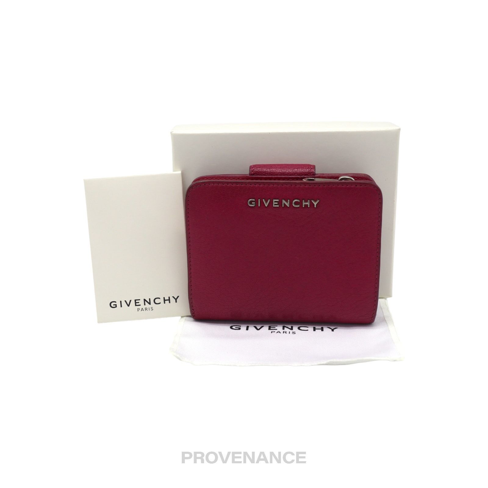 Givenchy 🔴 Givenchy Compact Snap Wallet - Pink Leather Size ONE SIZE - 1 Thumbnail