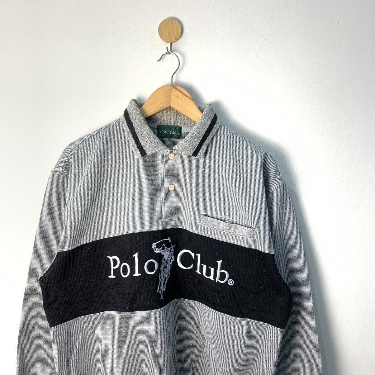 Polo Ralph Lauren × Vintage Vintage POLO CLUB SWEATSHIRT Size US L / EU 52-54 / 3 - 5 Thumbnail