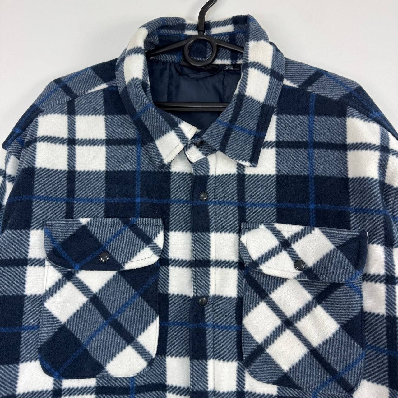 Other Parkside Plaid Fleece Jacket Blue White Check Size XL Size US XL / EU 56 / 4 - 2 Thumbnail