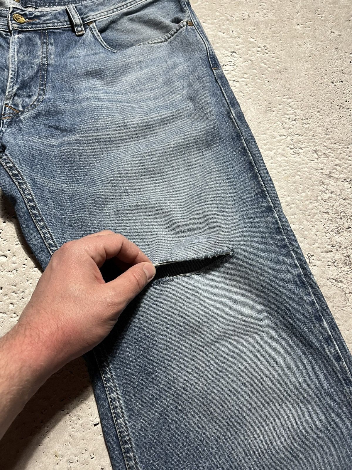 Diesel × Vintage Diesel Custom Jeans with Big Back Logo Print – Size 36 Size US 36 / EU 52 - 8 Thumbnail