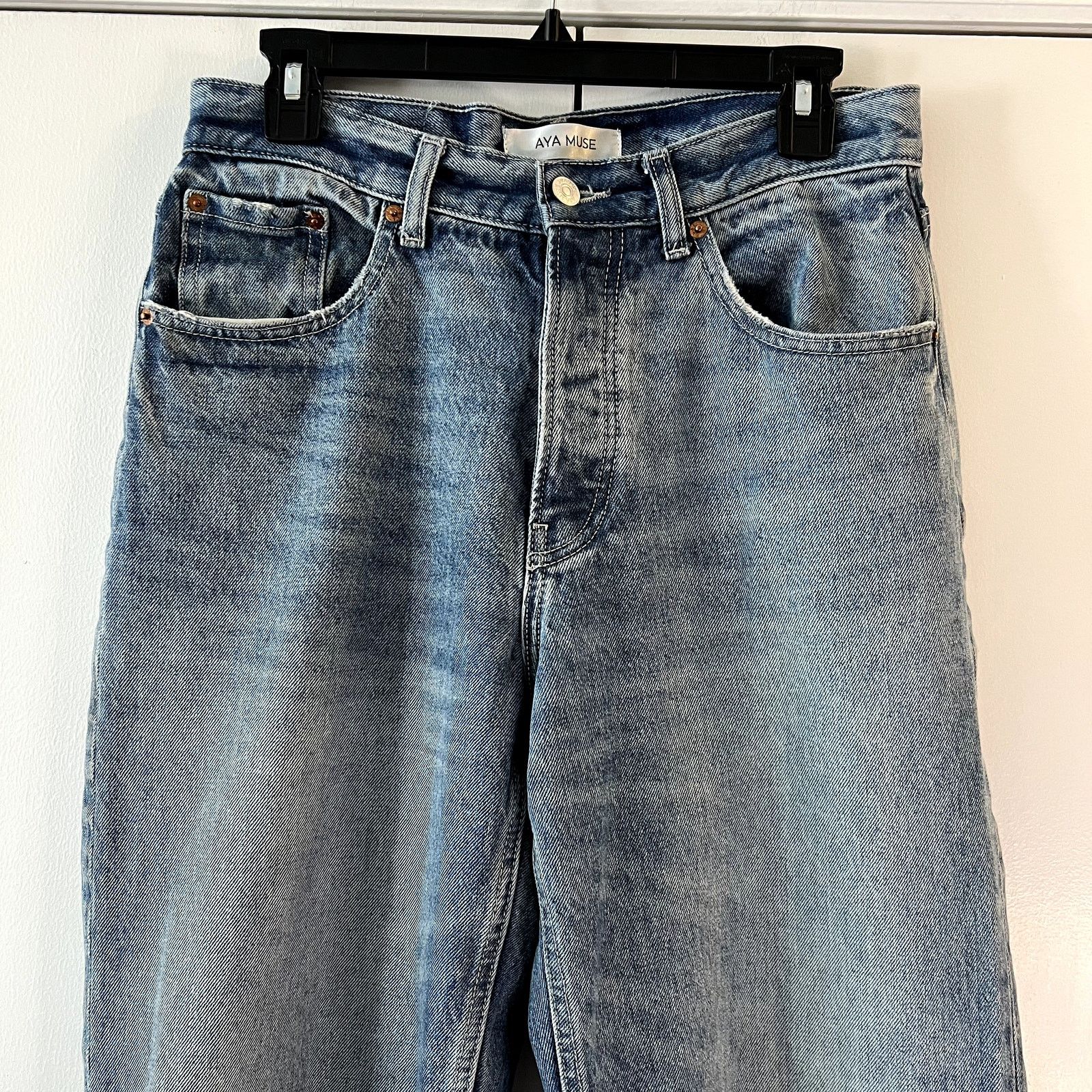 AYA MUSE Aya Muse Baggy Jeans size Small Blue Cotton Size 26" / US 2 / IT 38 - 3 Thumbnail