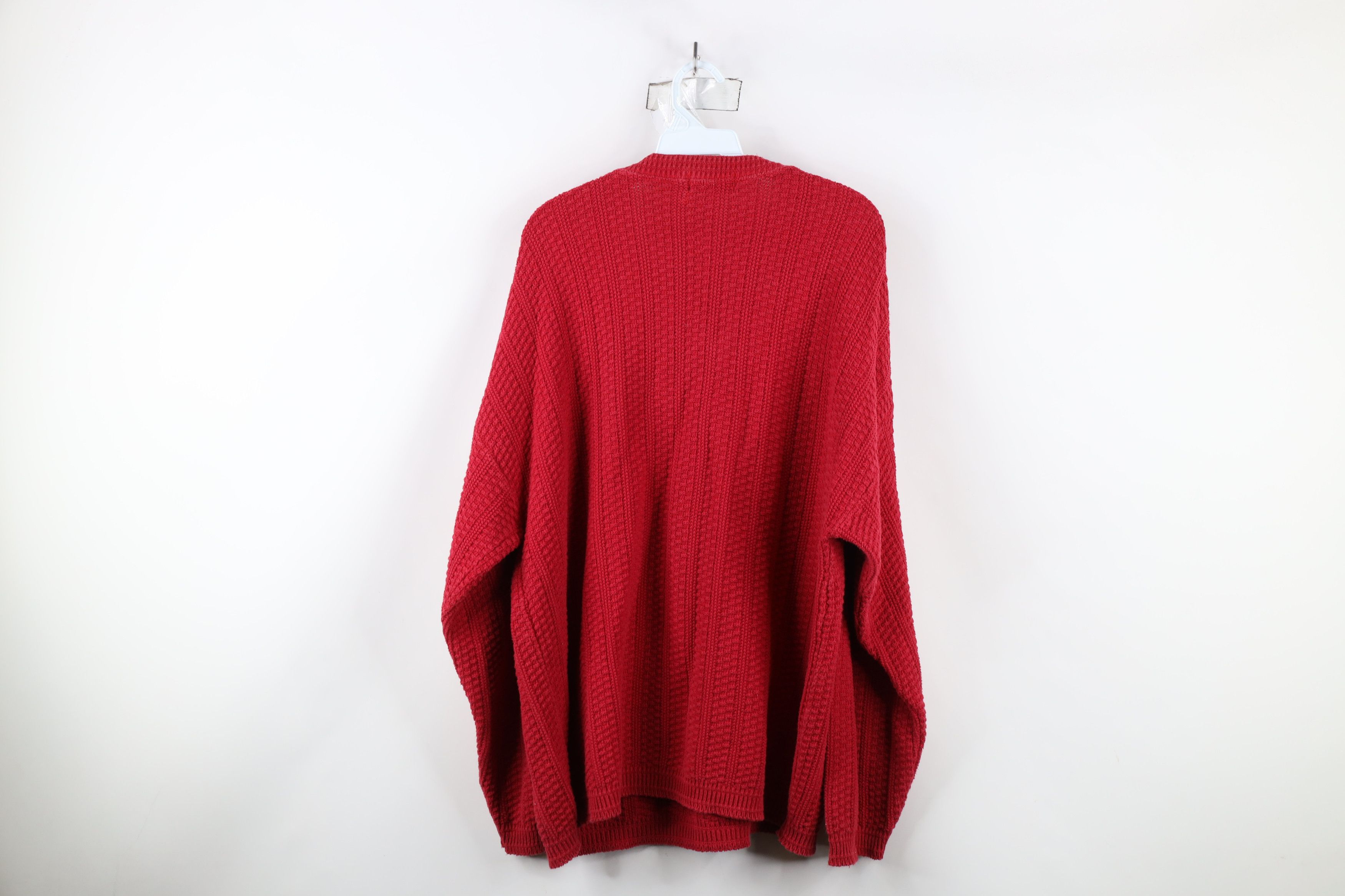 Vintage Vintage 90s Streetwear Cotton Knit Crewneck Sweater USA Size US XL / EU 56 / 4 - 9 Thumbnail
