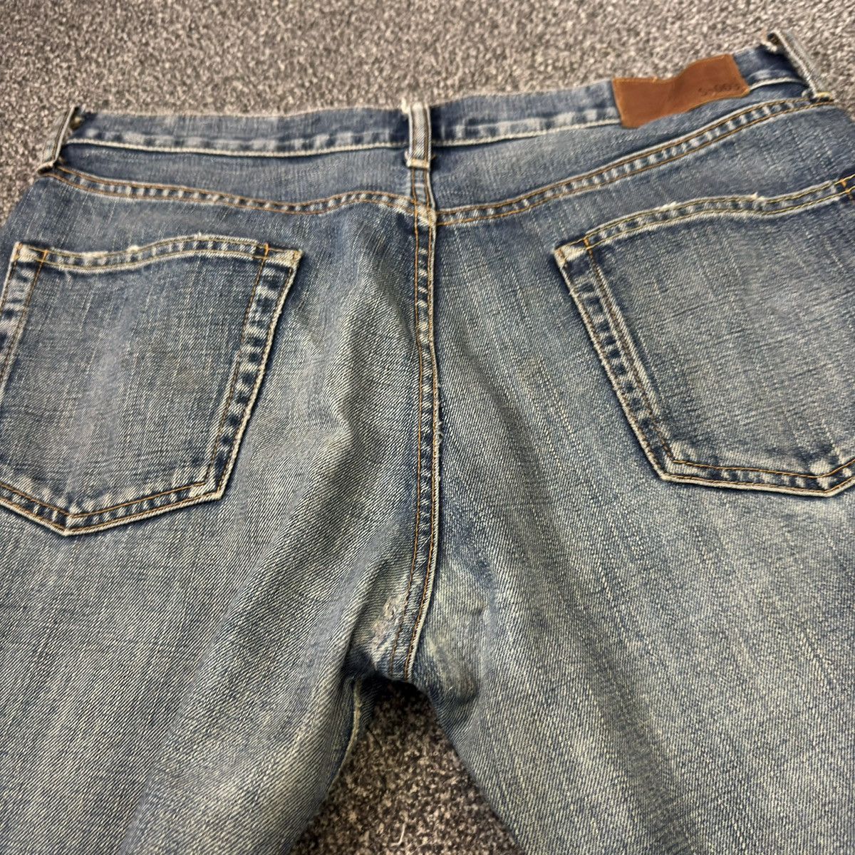 Undercover × Uniqlo 🔥🇯🇵 Vintage 90s Uniqlo UJ S003 Aging Faded Denim Size US 35 - 7 Thumbnail