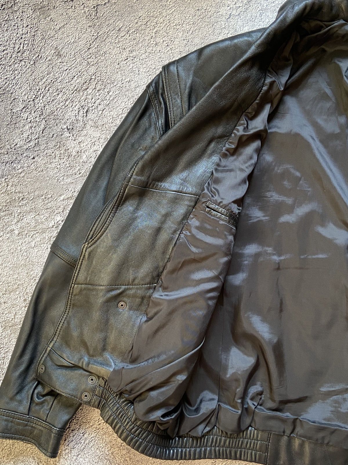 Schott Vintage 90s Schott Style Avant Garde Biker Leather Jacket Size US L / EU 52-54 / 3 - 11 Thumbnail