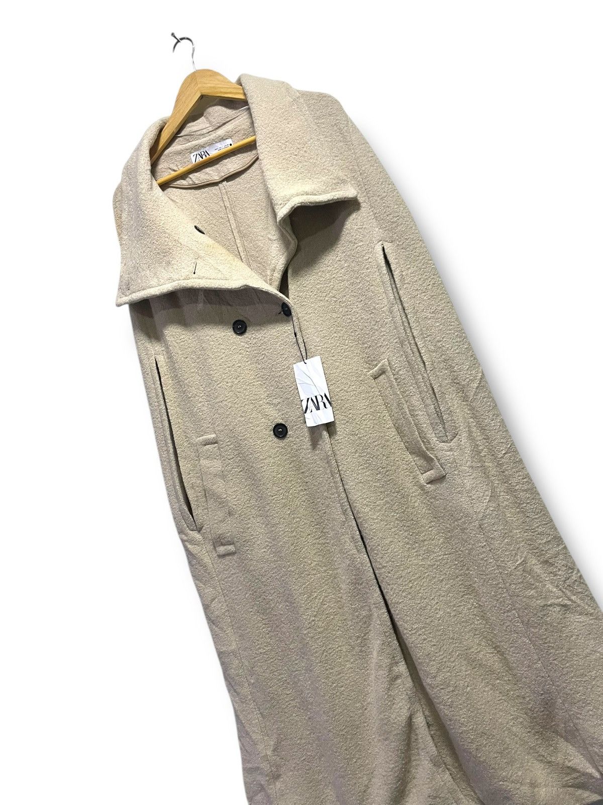 Designer × Vintage × Zara Vintage ZARA Limited Edition Capes Coat (76) Size L / US 10 / IT 46 - 4 Thumbnail