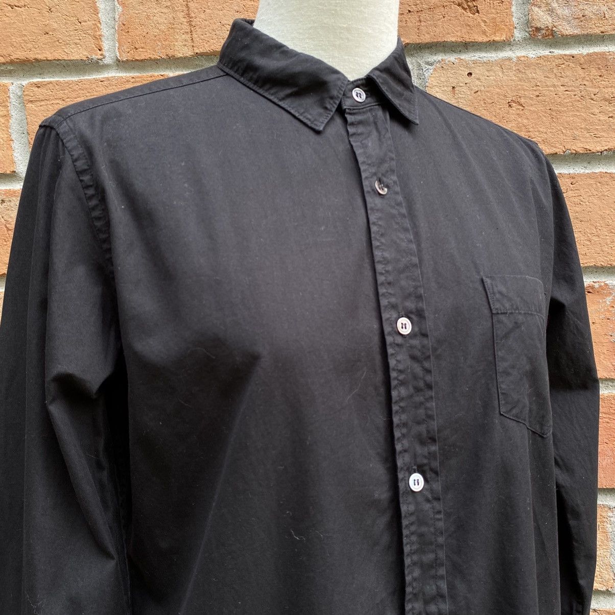 Zucca ZUCCA Black Shirt Dress with Long Sleeves Size M / US 6-8 / IT 42-44 - 16 Thumbnail