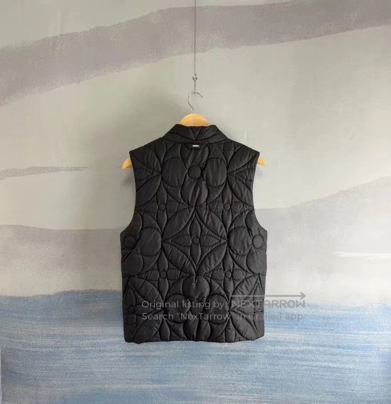 Louis Vuitton Louis Vuitton LV black embossed floral down vest. Size US S / EU 44-46 / 1 - 2 Thumbnail