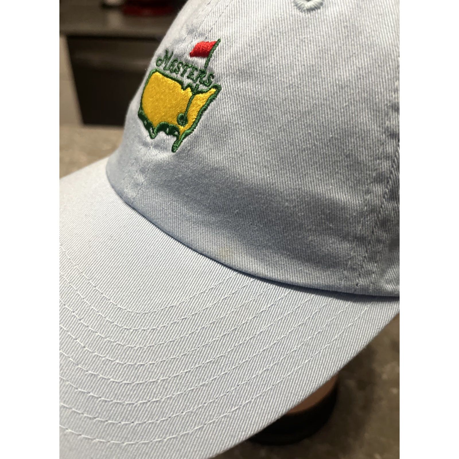 Vintage VINTAGE Light Blue Masters Baseball Cap Unisex Adults One Size Blue Hat Cap Sports Accessories Mens Womens Size ONE SIZE - 2 Thumbnail