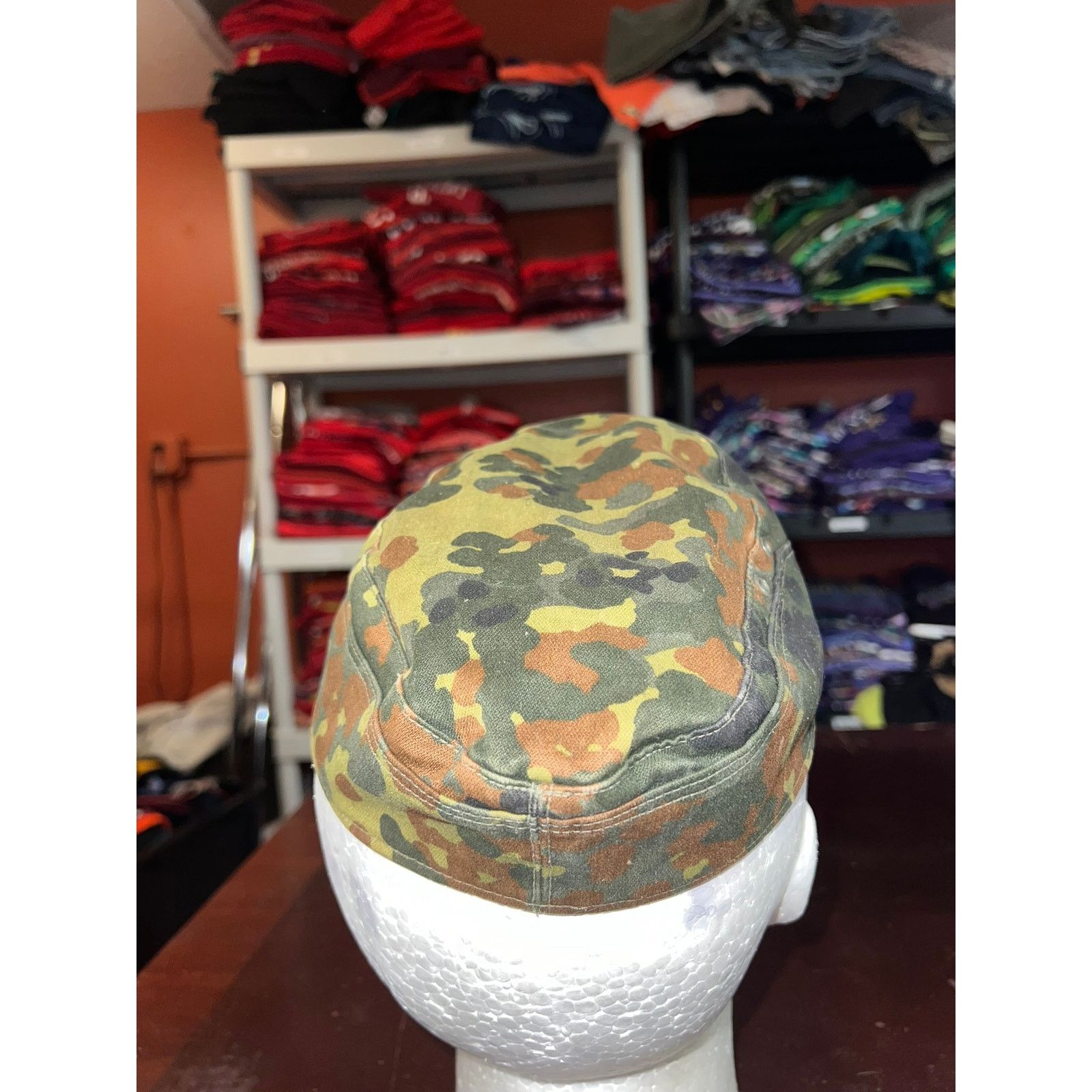 Vintage Vintage German Army Camo Hat Military Cap Berlin 1992 VTG OS Size ONE SIZE - 5 Thumbnail