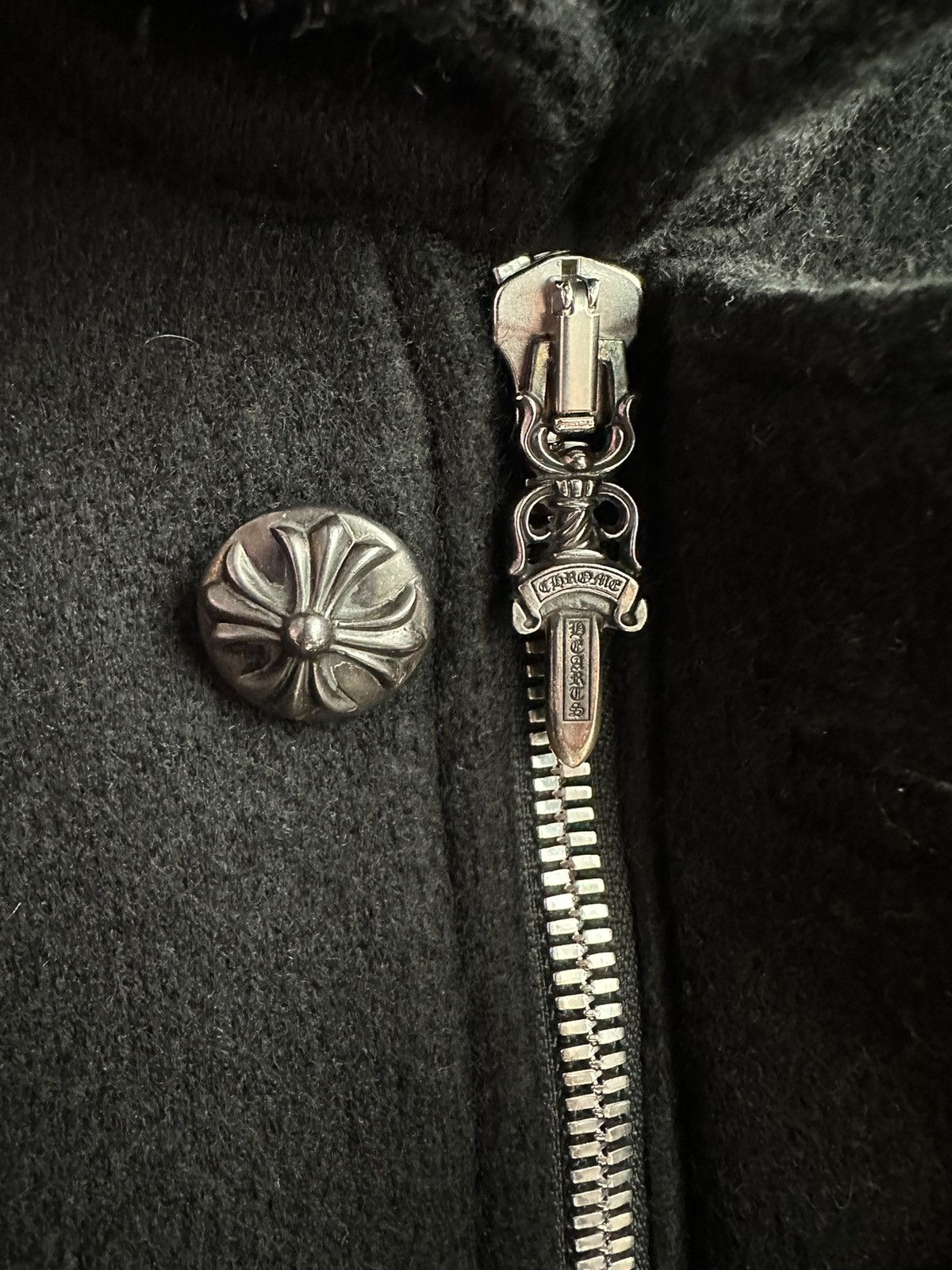 Chrome Hearts RARE Chrome Hearts Cashmere Cloak w Patches Down the Spine Size US S / EU 44-46 / 1 - 16 Thumbnail