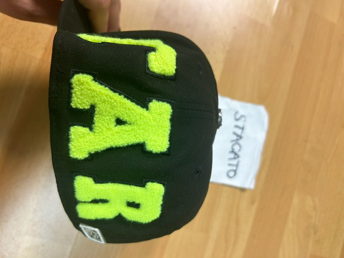 HELLSTAR Hellstar Fitted Hat Chenille Patch Black/Green size 7 5/8” Size ONE SIZE - 4 Thumbnail