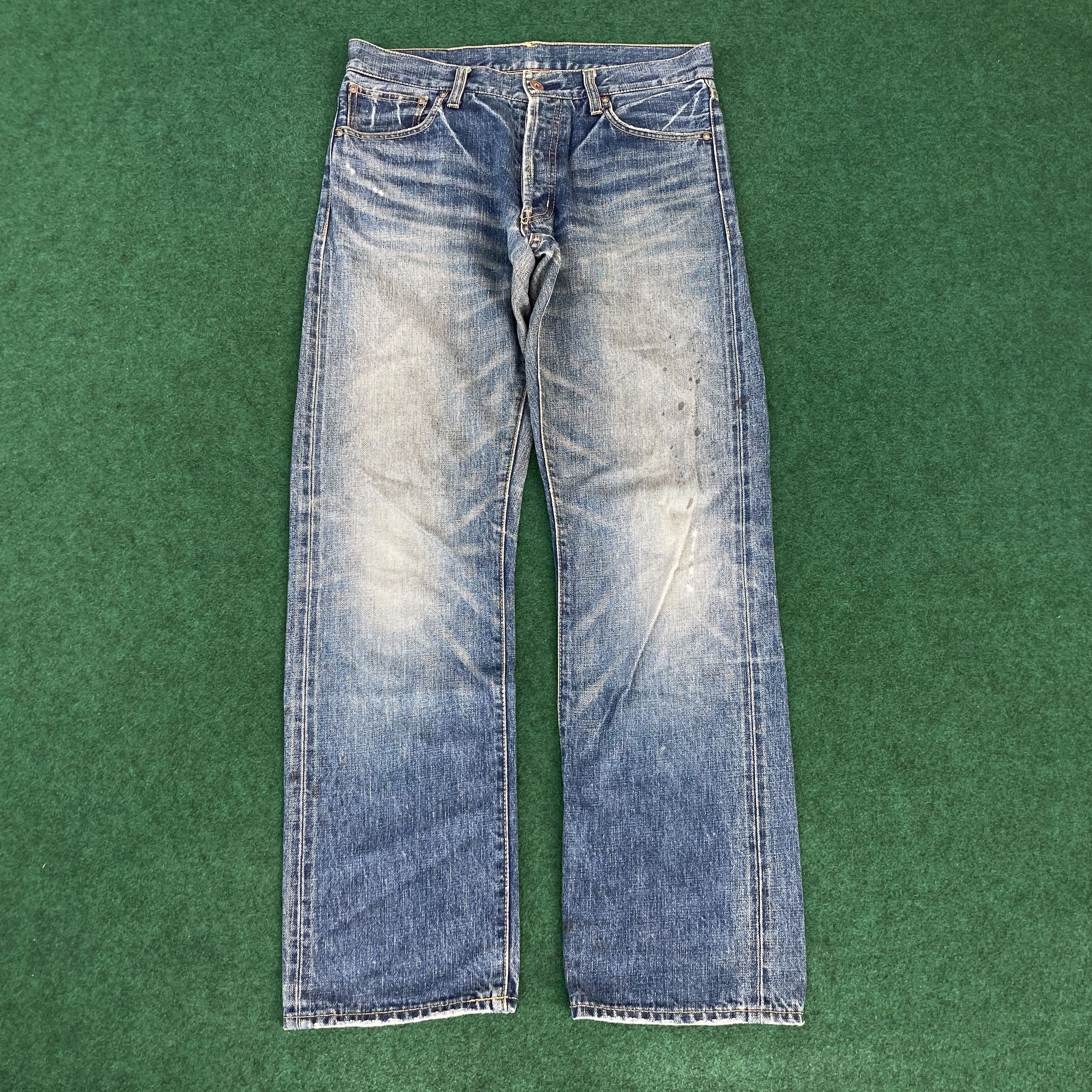 Journal Standard 30x30 Vtg Journal Standard Selvedge Faded Denim Blue Jeans Size US 30 / EU 46 - 3 Thumbnail