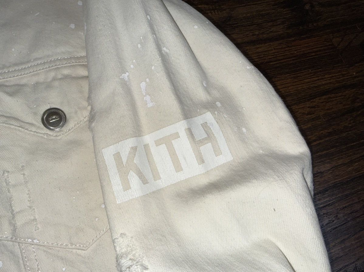 Kith Kith SS18 Laight Distressed Denim Jacket Sz M Beige Wash Size US M / EU 48-50 / 2 - 5 Thumbnail