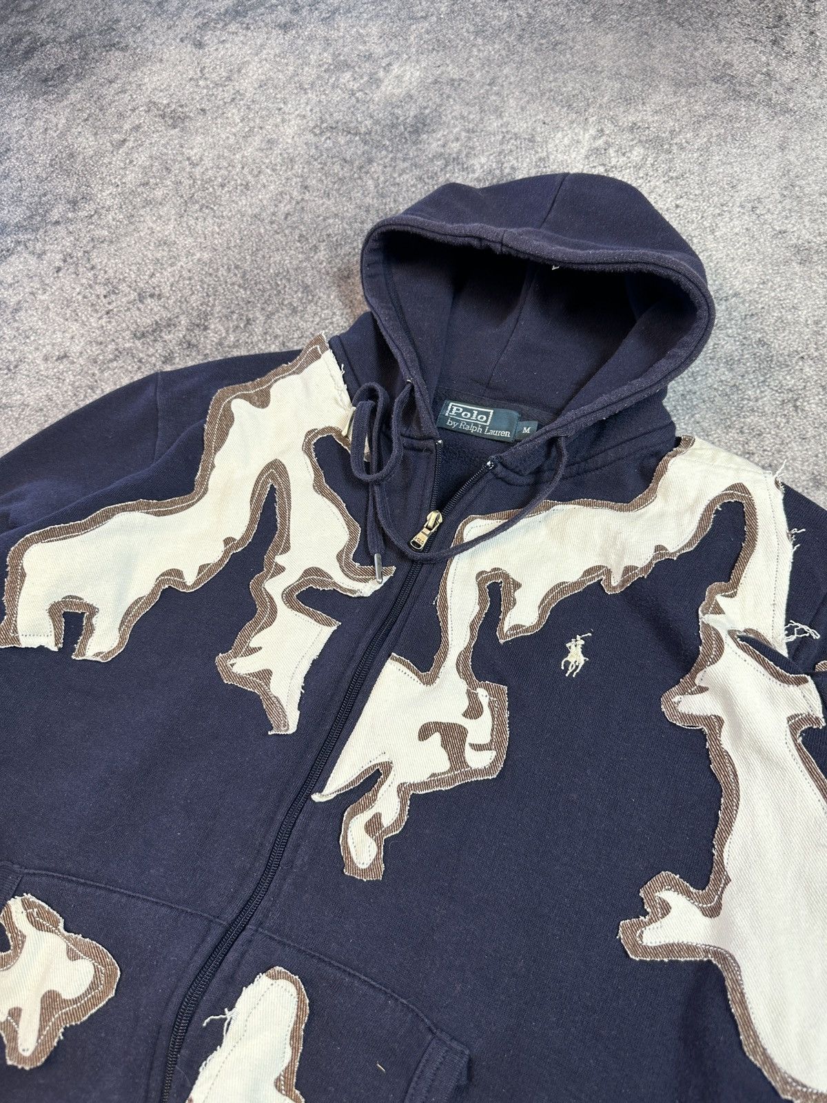 Polo Ralph Lauren Y2K Vintage Polo Ralph Lauren Custom Zip Up Hoodie Alt M Size US M / EU 48-50 / 2 - 2 Thumbnail