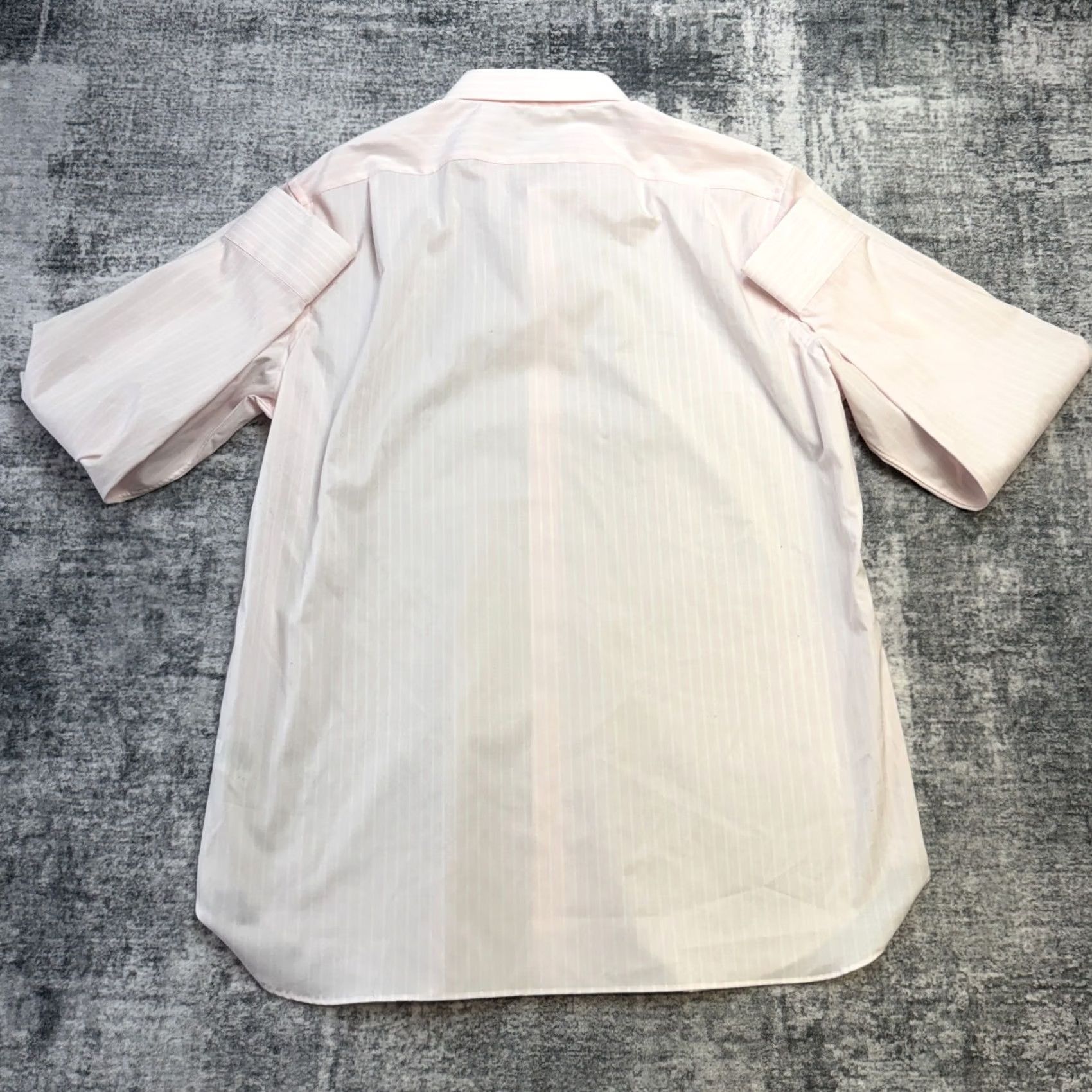 J.Crew VINTAGE J Crew Dress Shirt Mens 17.5 Slim Pink Striped Ludlow Button Up Stretch NEW Size 48R - 7 Thumbnail