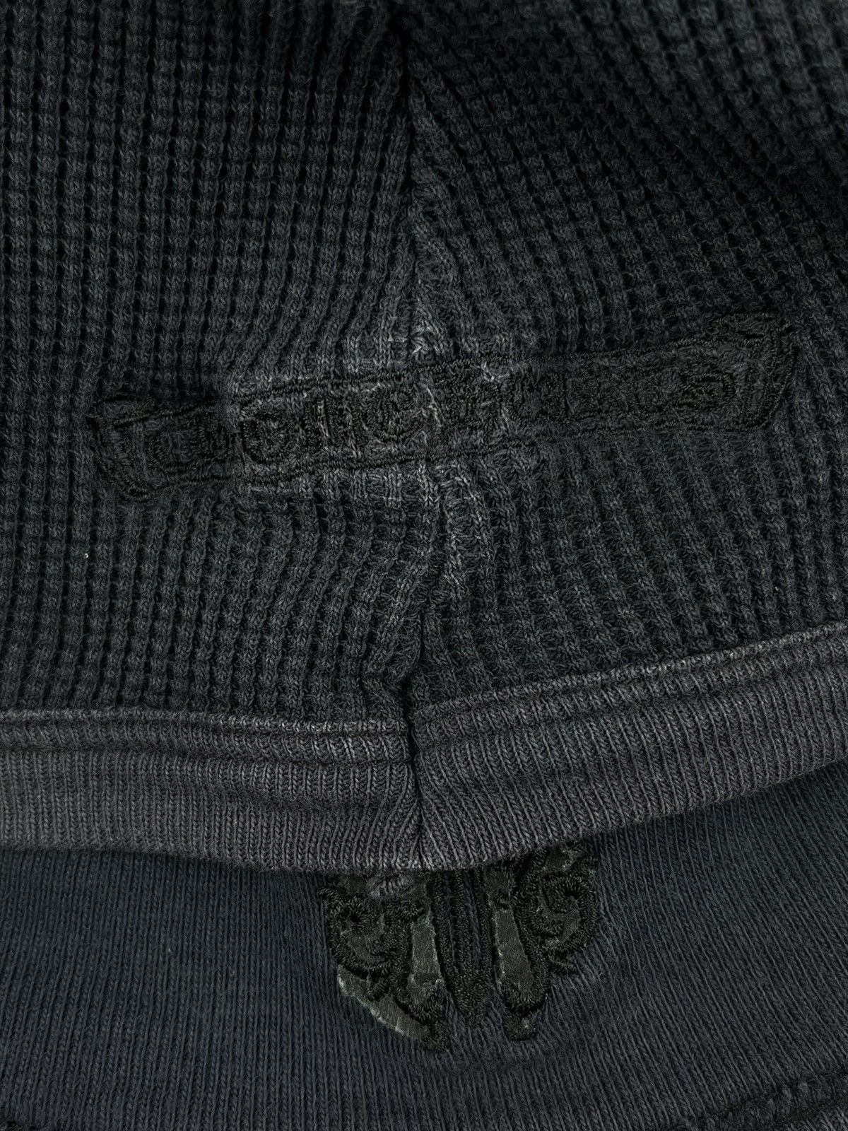 Chrome Hearts Chrome Hearts Vintage Dagger Waffle Thermal Beanie Black Size ONE SIZE - 4 Thumbnail