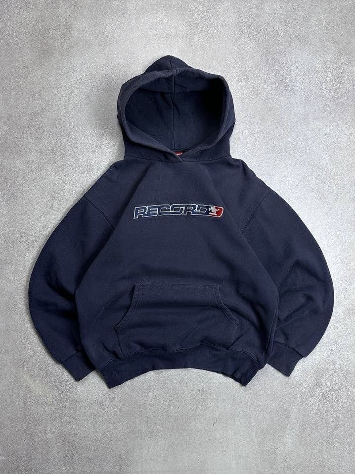 Vintage Vintage Record JNCO Boxy Heavy Cotton Hoodie S Y2K Size US S / EU 44-46 / 1 - 1 Thumbnail