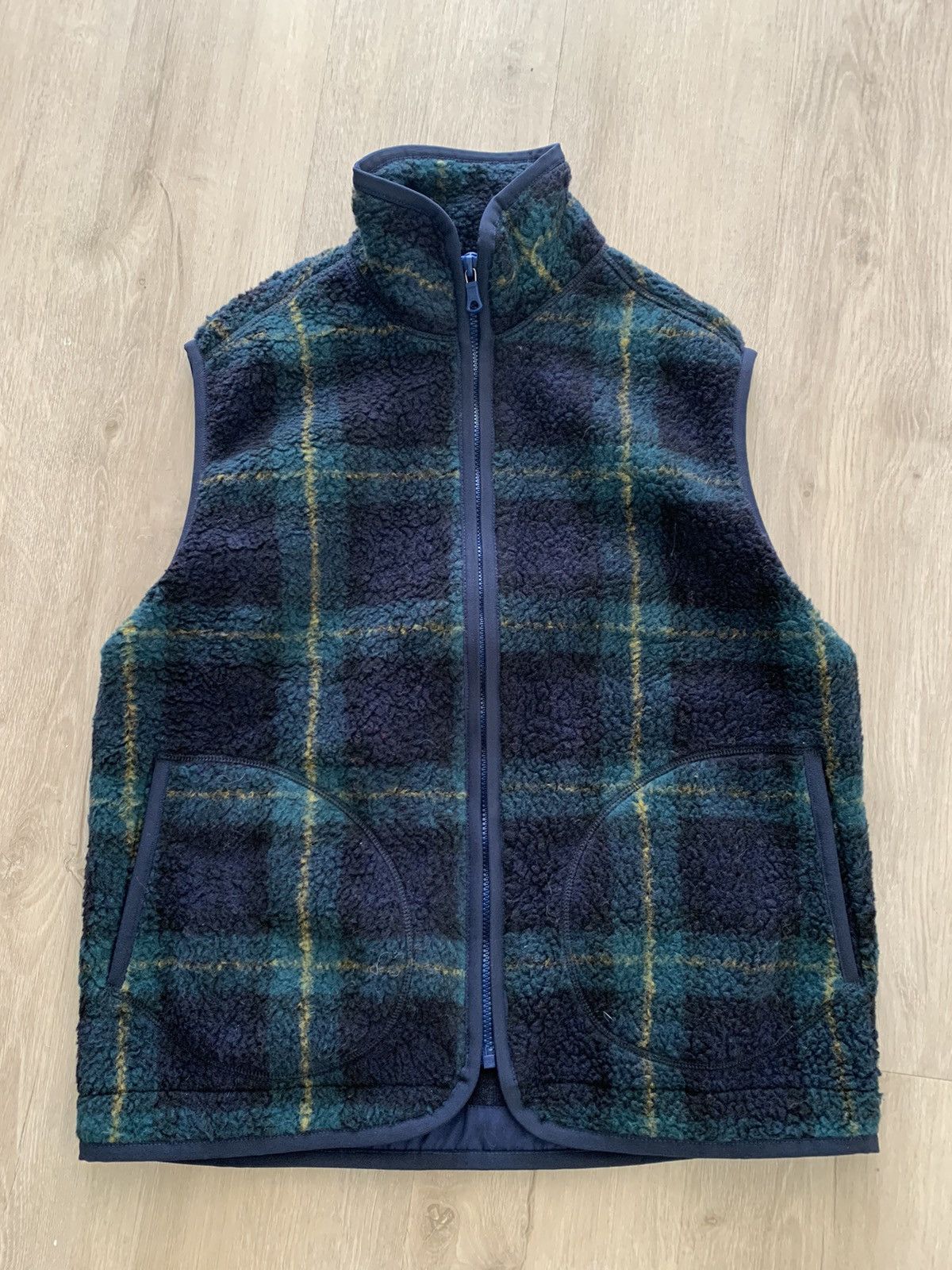 Drakes Boucle Vest (Plaid)