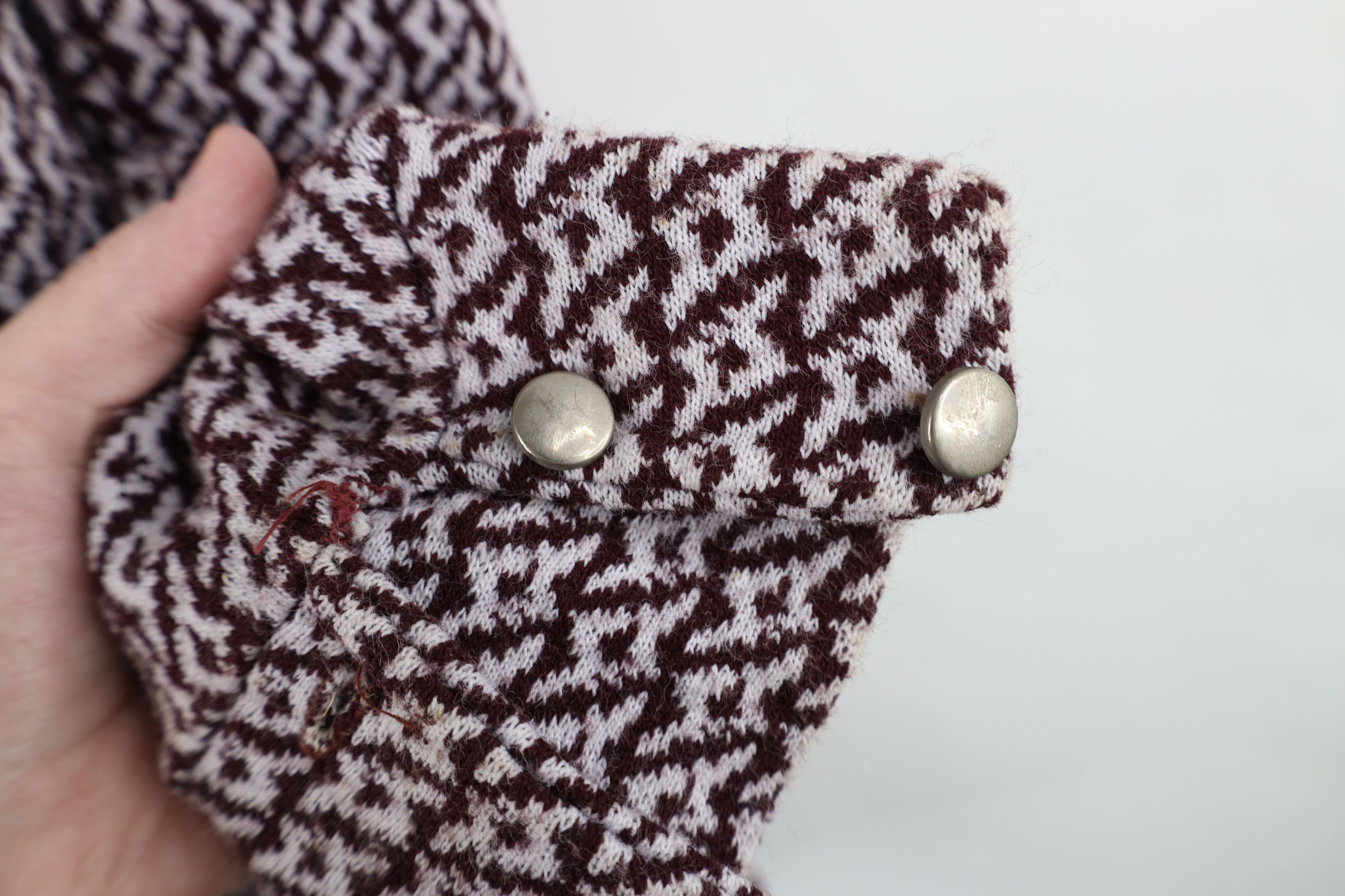 Vintage Vintage 60s 70s Streetwear Knit Collared Button Shirt USA Size US M / EU 48-50 / 2 - 9 Thumbnail