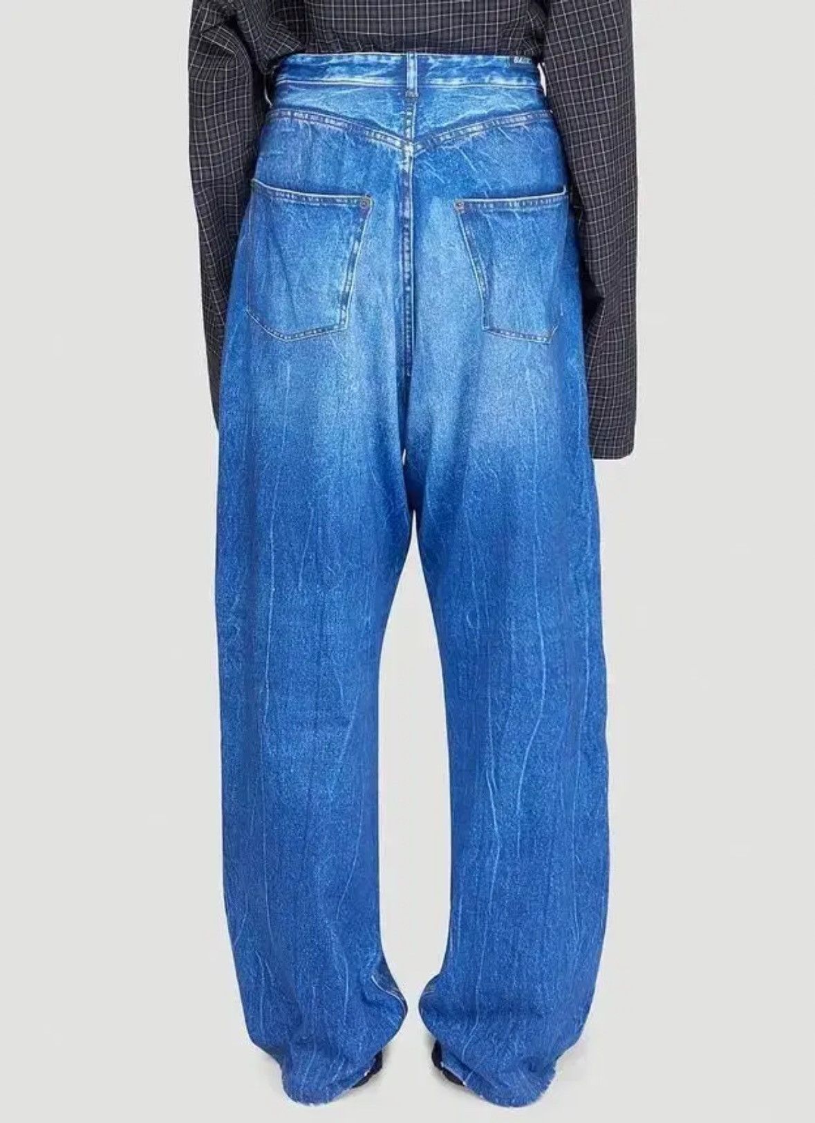 Balenciaga Balenciaga Trompe L'oeil Denim Pants Size US 32 / EU 48 - 8 Thumbnail