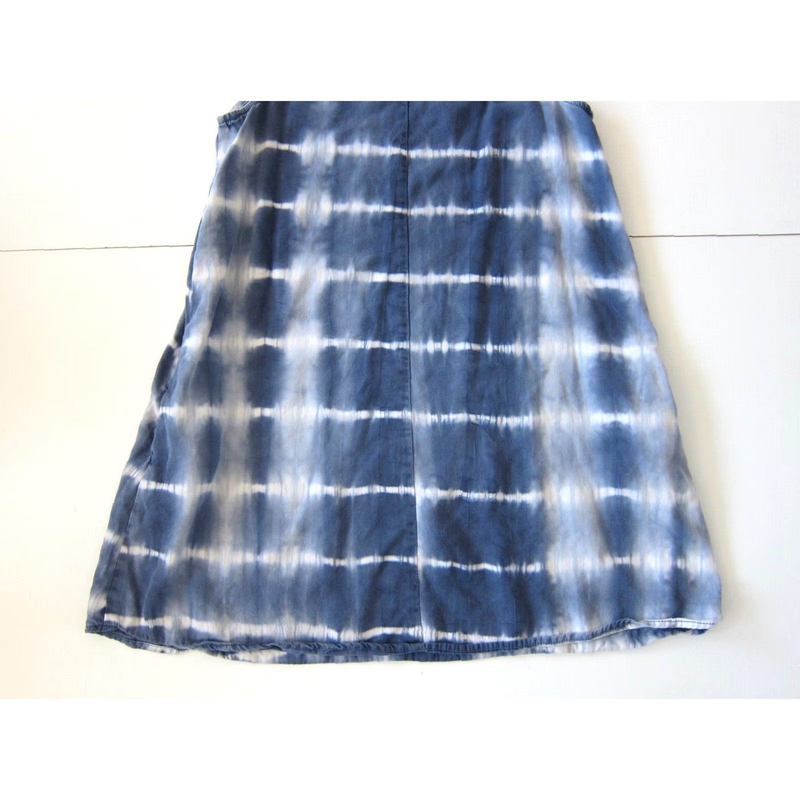 Velvet Velvet Heart Dress Tank XS Sleeveless Tie Dye Pocket Blue Rayon Knee Length Women Regular Colorful 90s Theme? Size XS / US 0-2 / IT 36-38 - 6 Thumbnail