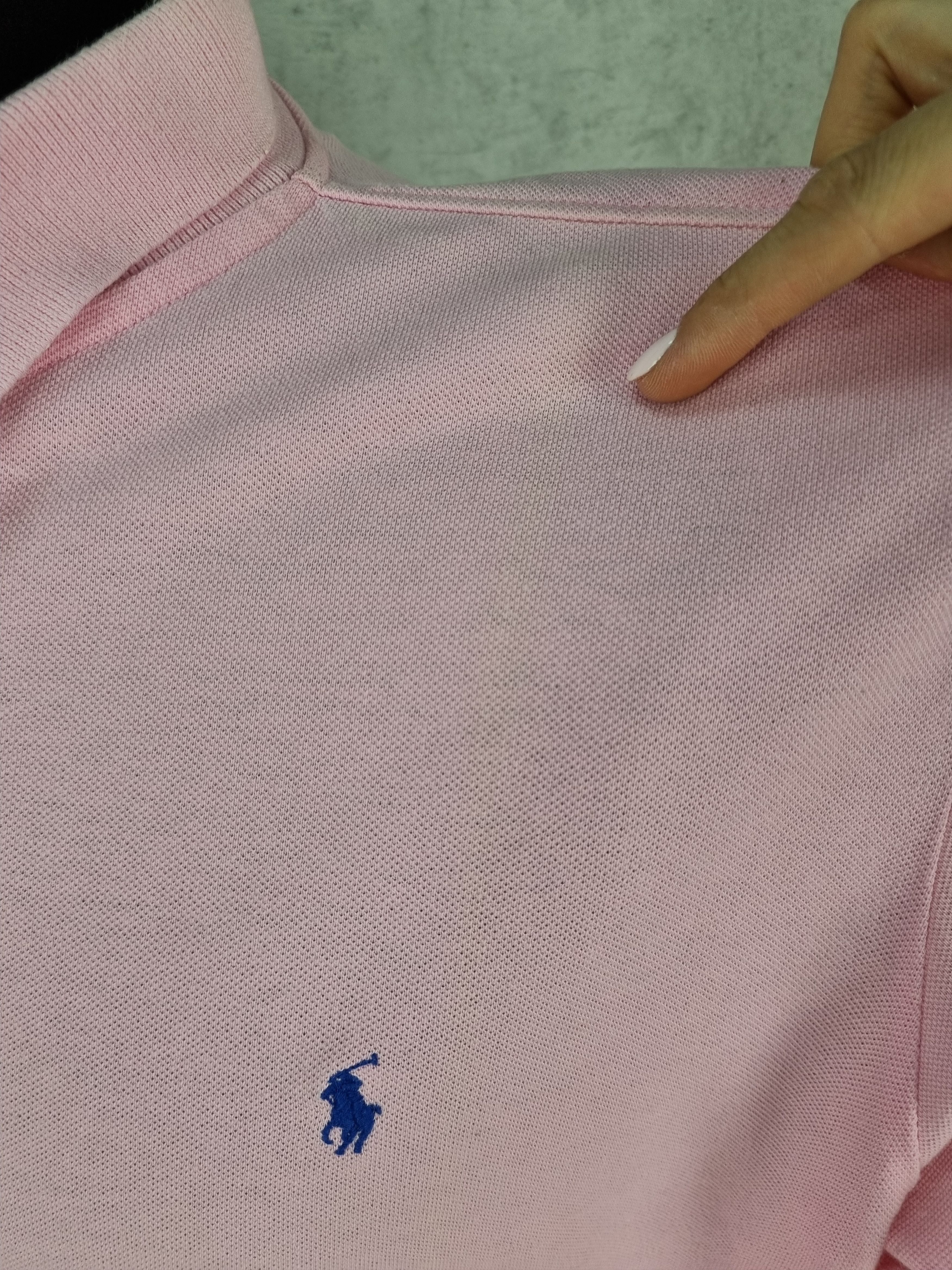 Polo Ralph Lauren × Vintage Polo Ralph Lauren Pink Attractive Long Sleeve Polo Size US XL / EU 56 / 4 - 17 Thumbnail