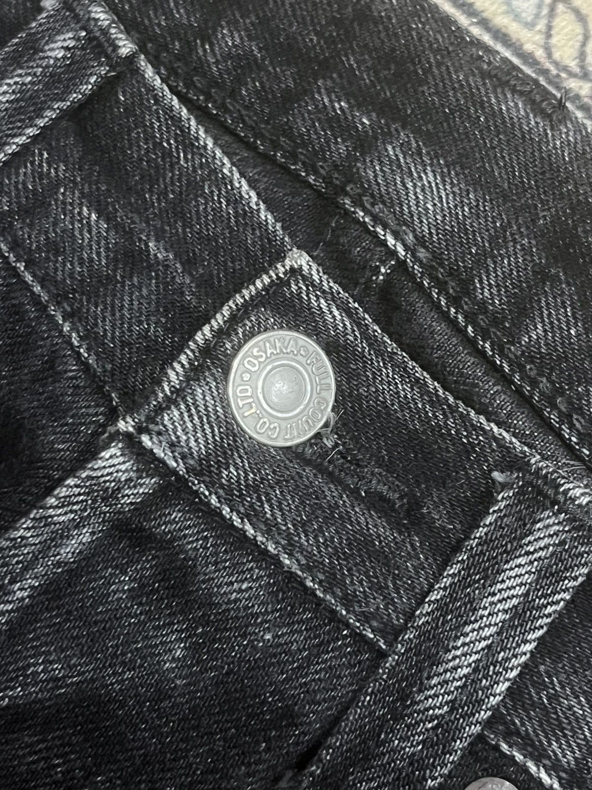 Full Count & Co. Vintage Japan Full Count & Co Black Faded Selvedge Jeans Size US 30 / EU 46 - 7 Thumbnail