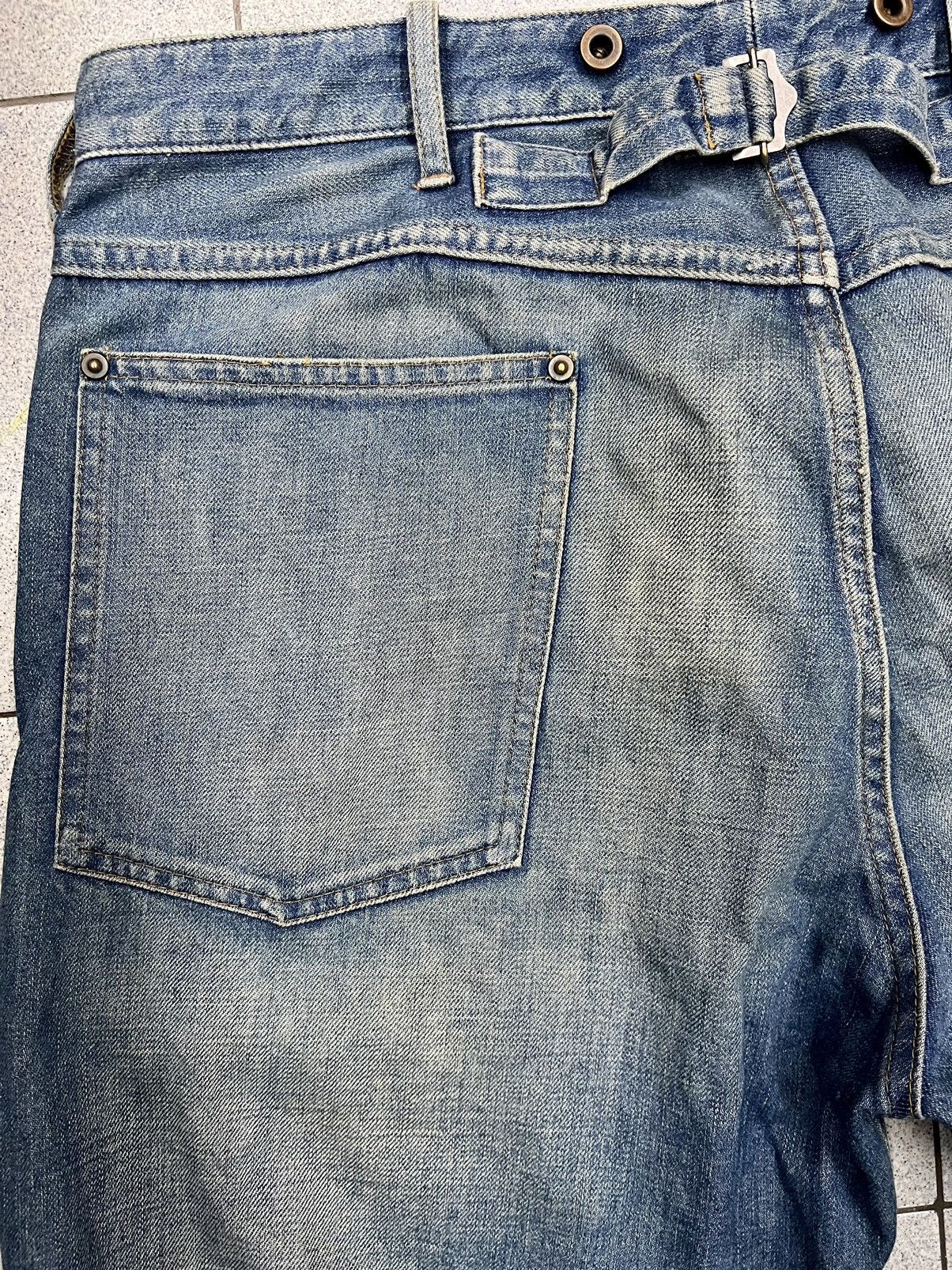 Beauty Beast × Japanese Brand VINTAGE SHIMAMURA BUCKLE BACK FLARE DENIM Size US 35 - 9 Thumbnail