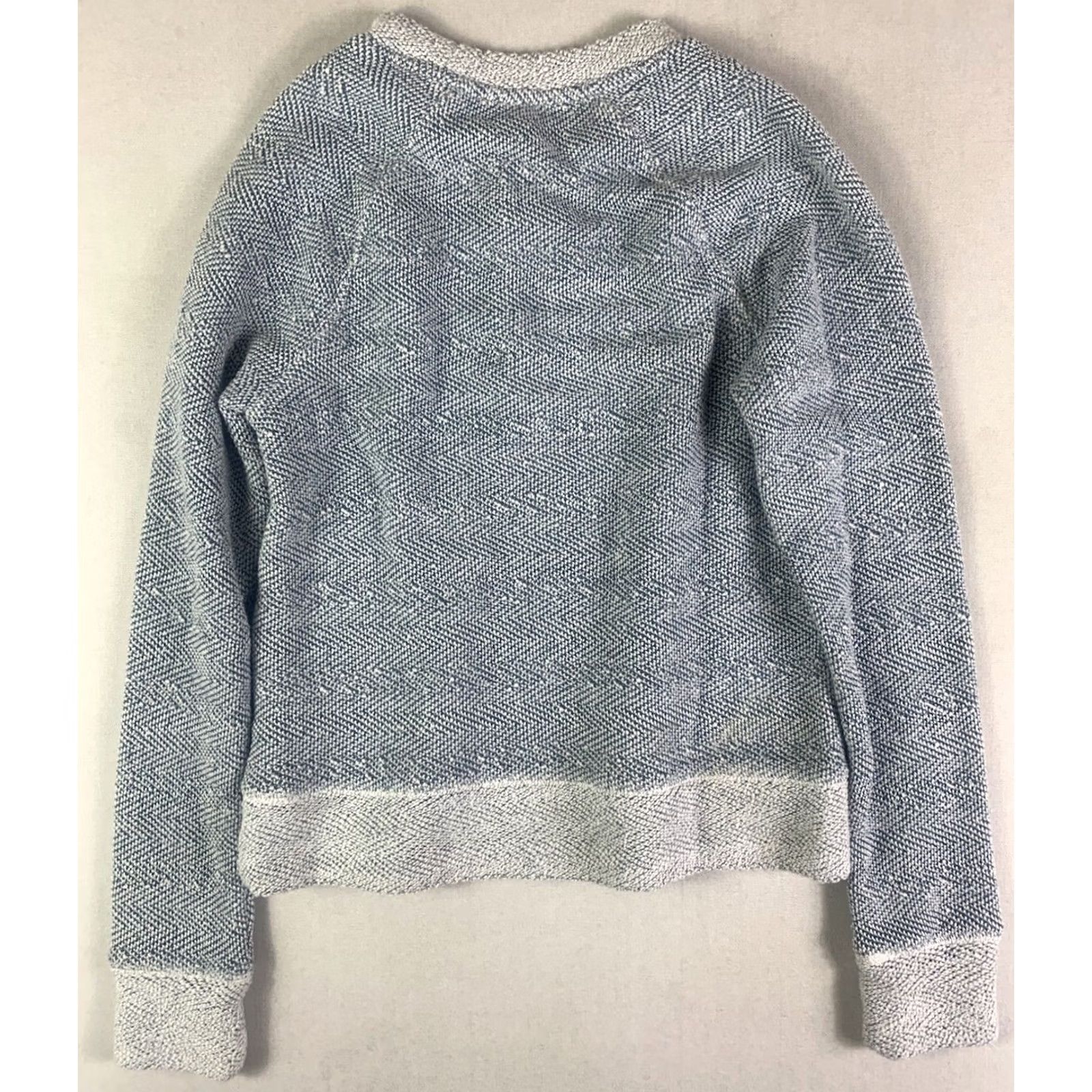 Faherty FAHERTY Knit Sweater Womens XS Blue White Pullover Crewneck Long sleeve Size XS / US 0-2 / IT 36-38 - 5 Thumbnail
