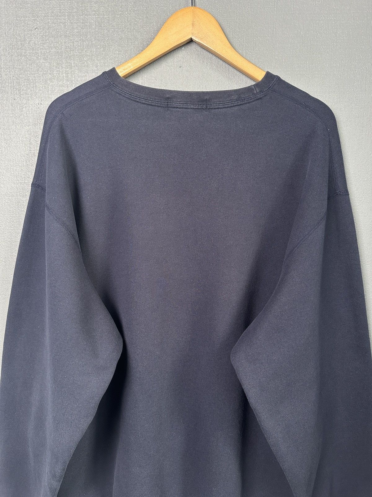 Polo Ralph Lauren 90s POLO RALPH LAUREN Distressed Sweatshirt Navy Blue XL Size US XL / EU 56 / 4 - 9 Thumbnail