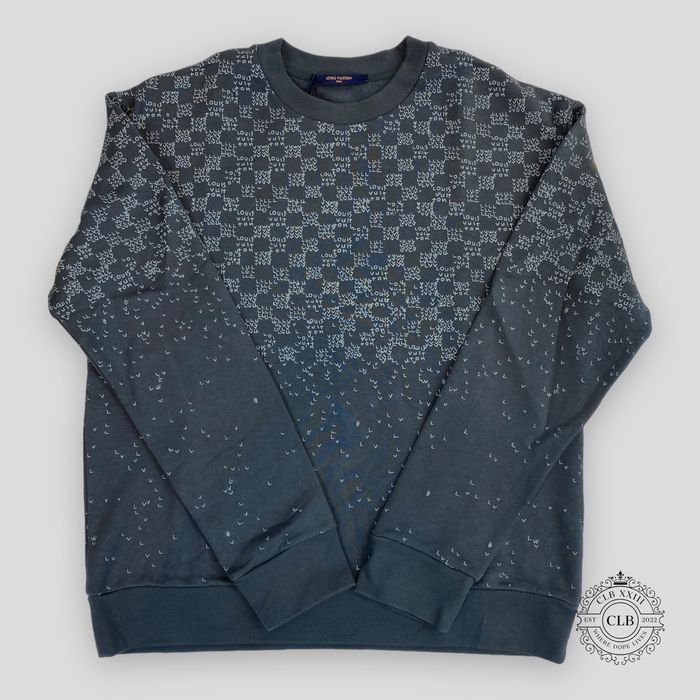Louis Vuitton Damier Spread Printed Sweatshirt Grey. Size Xs