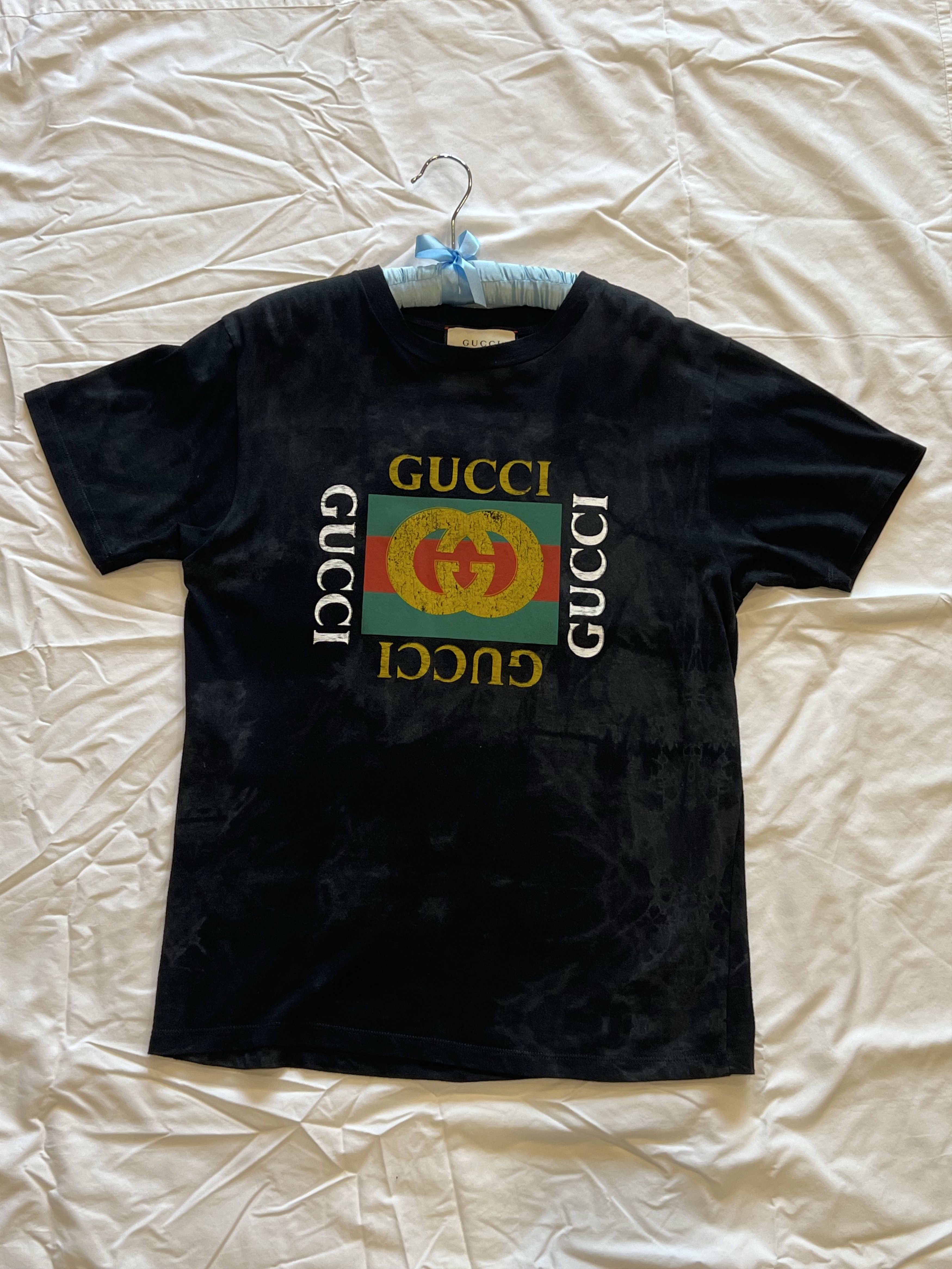 Image of Gucci Printed in Printed Tie/Dyed Cotton/Jersey T, Women's (Size XS)