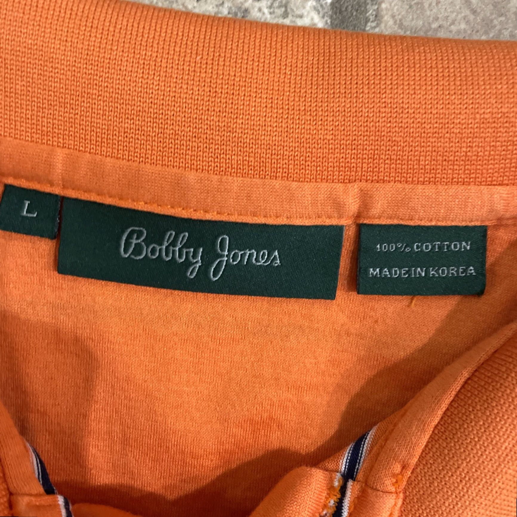 Vintage Bobby Jones Torry Pines Polo Shirt Mens Size L Orange Striped Golf Polo Shirt Size US L / EU 52-54 / 3 - 4 Thumbnail