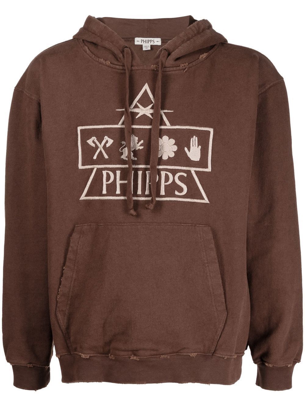 Phipps o1mle0724 Historic Fleece Pyramid Hoodie in Brown Size US L / EU 52-54 / 3 - 1 Thumbnail