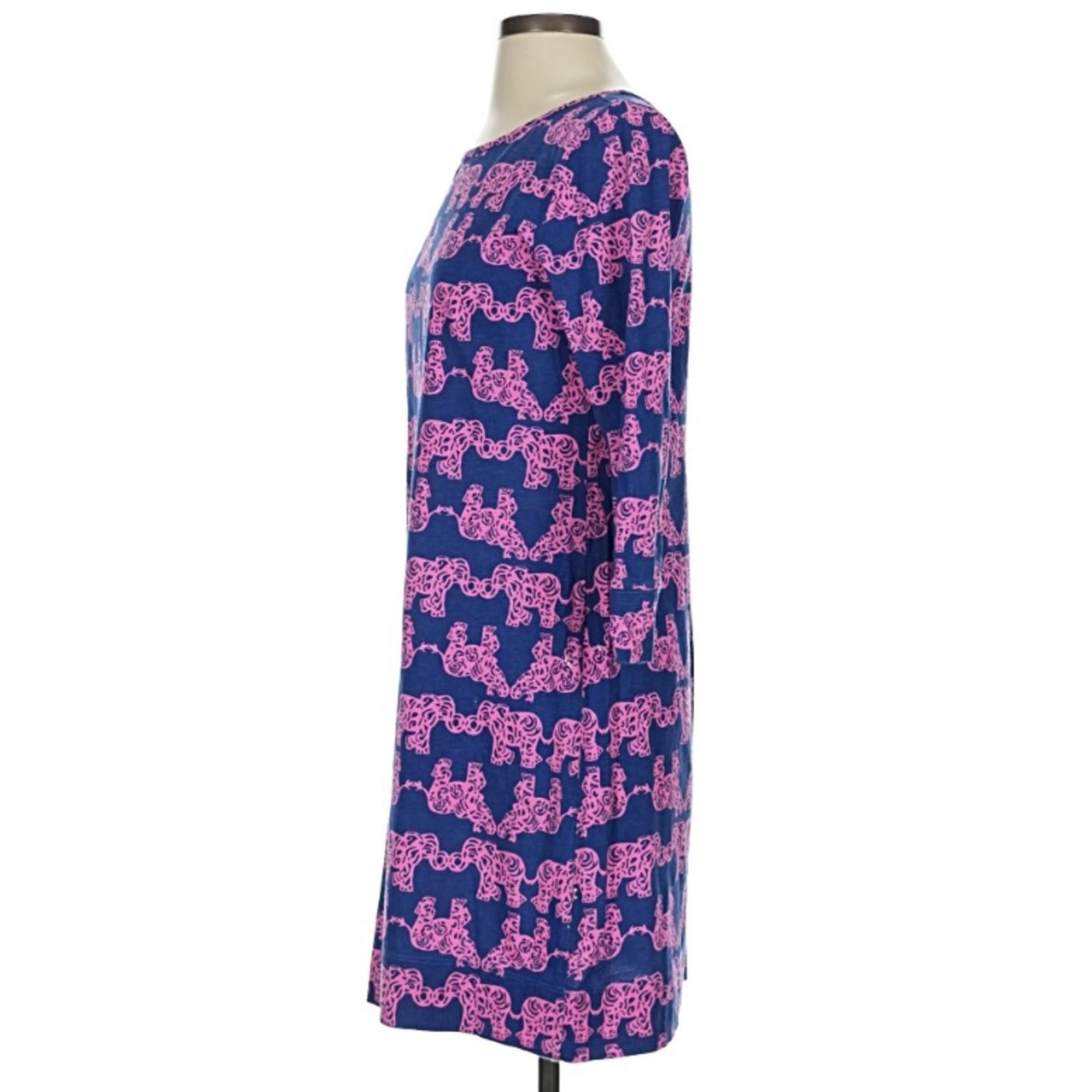 Other Lilly Pulitzer Marlowe Dress Size S Elephant Pink Blue Size S / US 4 / IT 40 - 6 Thumbnail