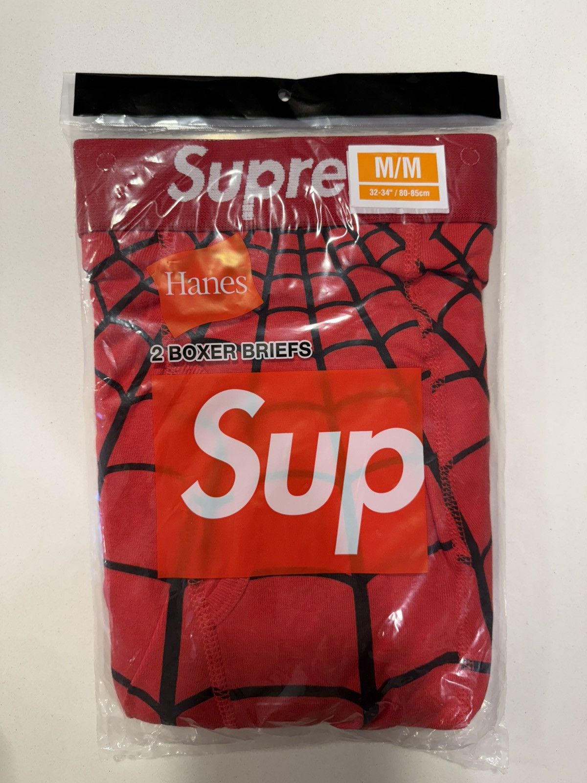Hanes × Supreme Supreme x Hanes Spiderman Boxers Red Size M Size 32 - 1 Thumbnail