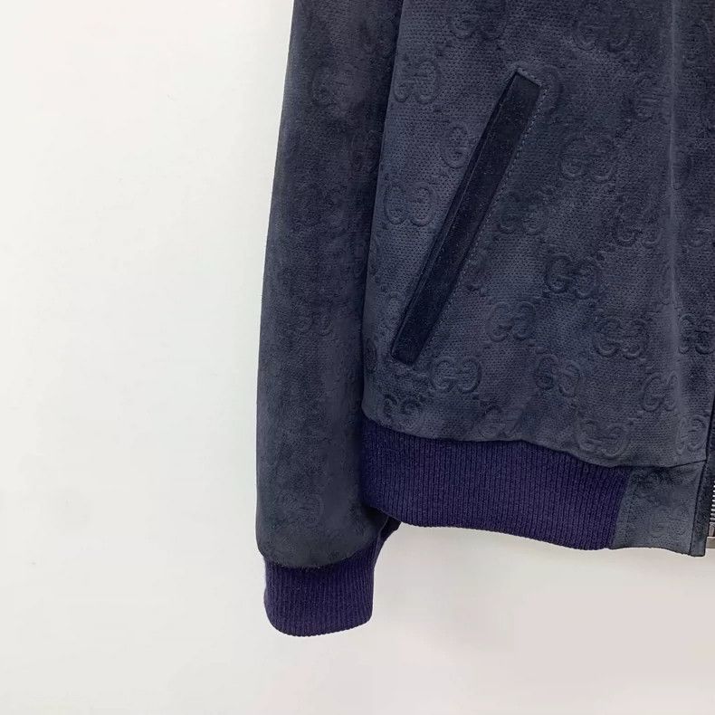 Gucci Gucci Dark blue logo embossed dark pattern full print cow l Size US M / EU 48-50 / 2 - 4 Thumbnail