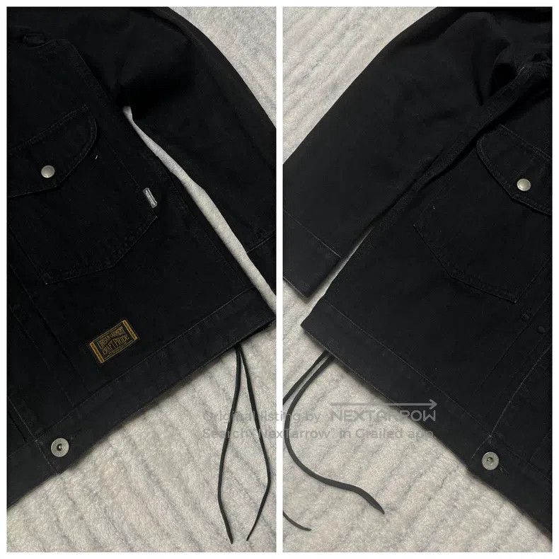 Neighborhood Neighborhood 11ss Black Spirit Fringe Denim Jacket, Size M Size US M / EU 48-50 / 2 - 5 Thumbnail