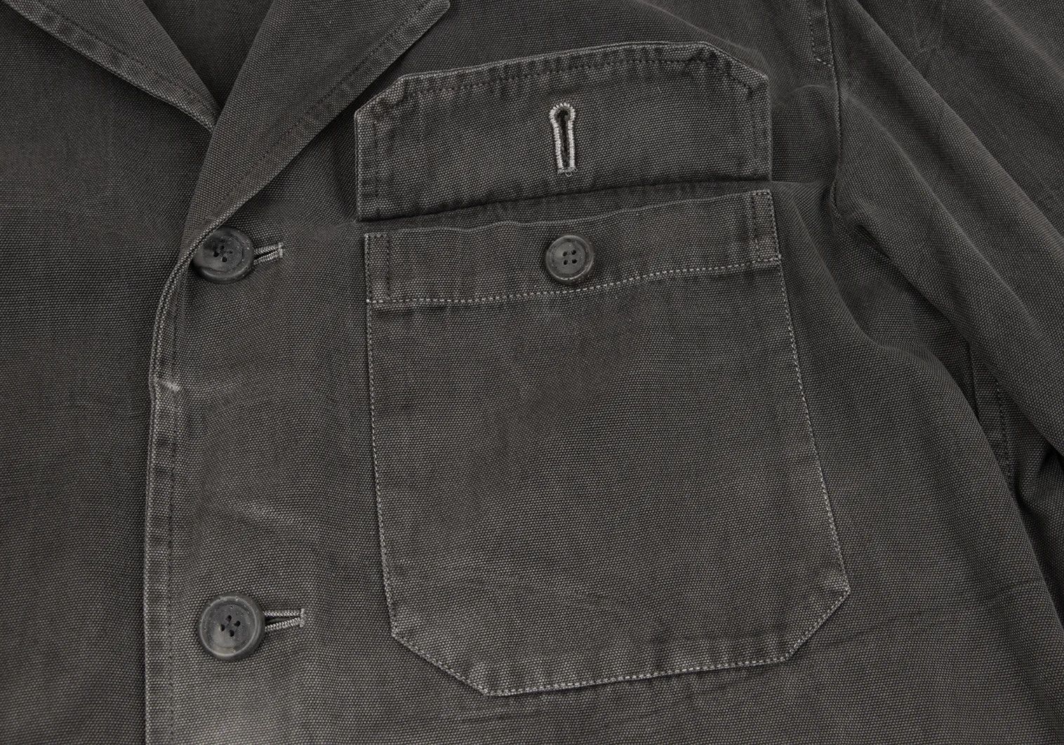 Issey Miyake Tie-Dye Cotton Jacket in Charcoal Light Gray XL Size US XL / EU 56 / 4 - 7 Thumbnail