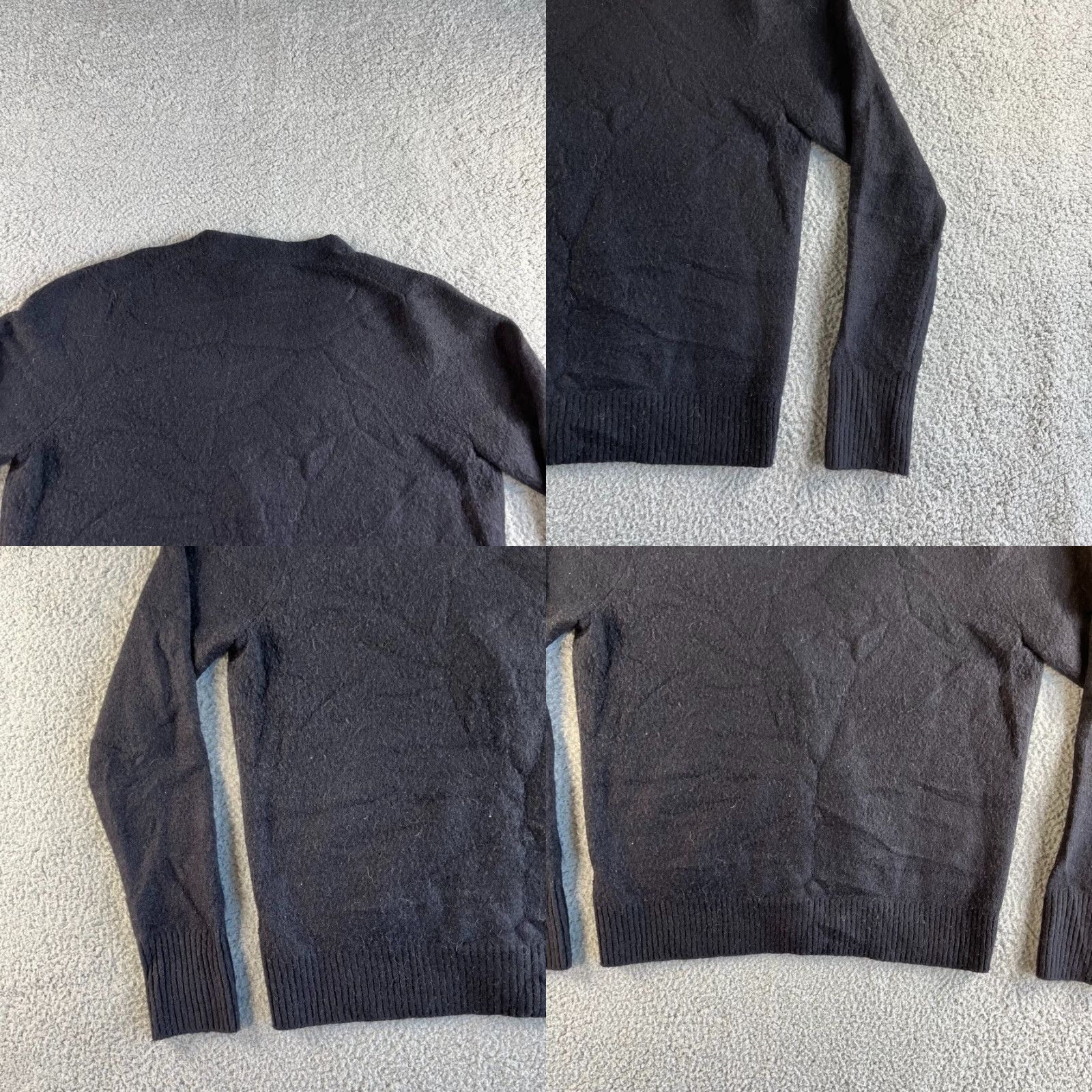 J.Crew J. Crew Cardigan Sweater Womens Medium Black Wool Blend Stretch V Neck Soft Yarn Size M / US 6-8 / IT 42-44 - 8 Thumbnail