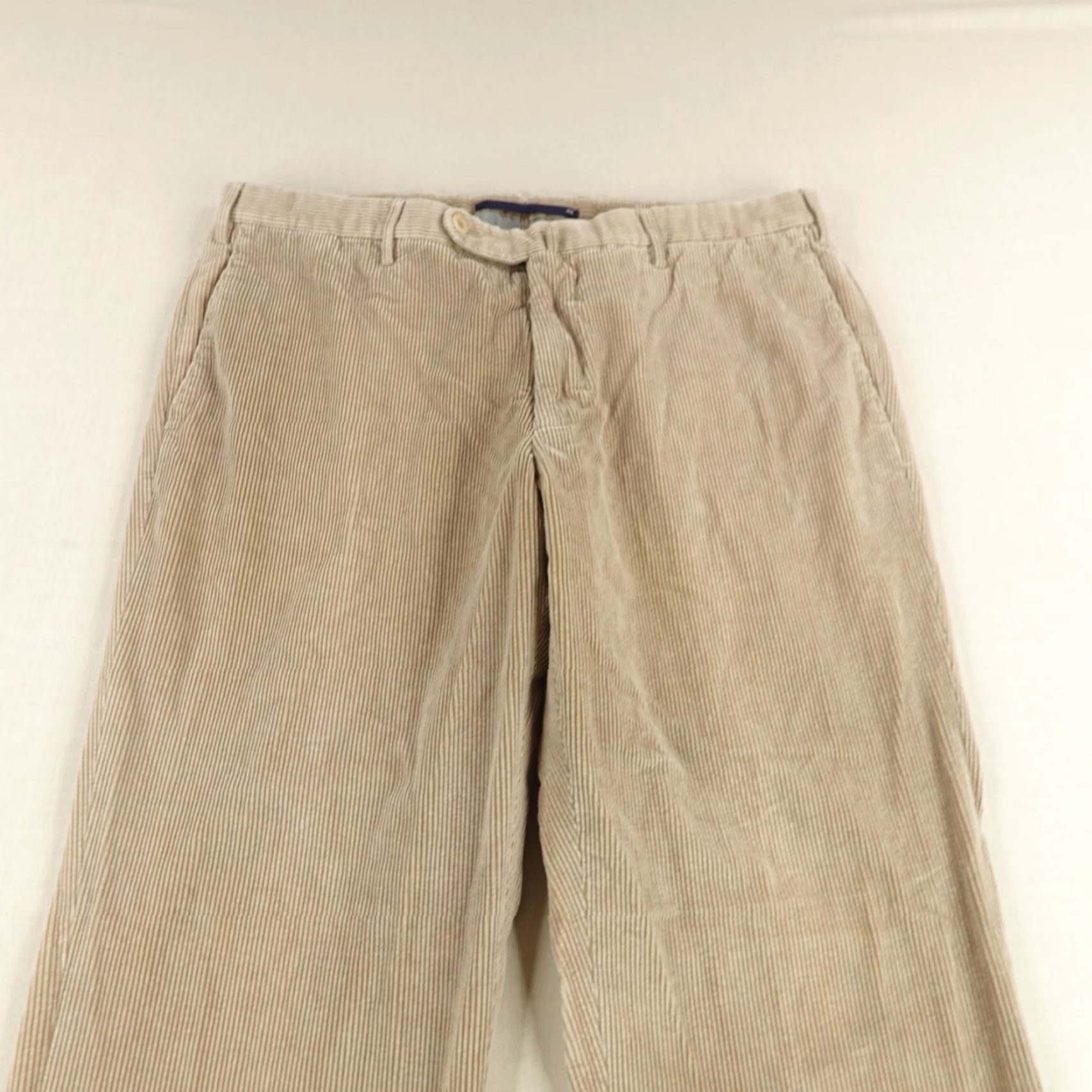 Incotex Incotex Pants Chino Beige Corduroy Classic Fit Pattern B Straight Leg Mens 38 Regular 32in Inseam Cotton Cashmere Size US 38 / EU 54 - 2 Thumbnail