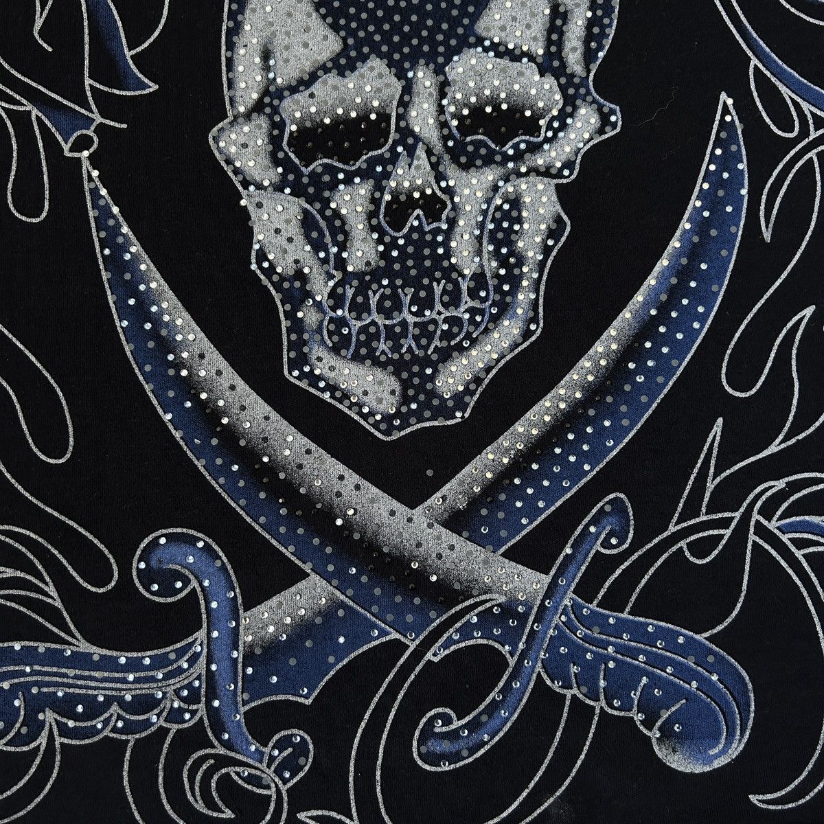 Christian Audigier × Ed Hardy 2000s Ed Hardy skull rhinestones tee Size US L / EU 52-54 / 3 - 7 Thumbnail