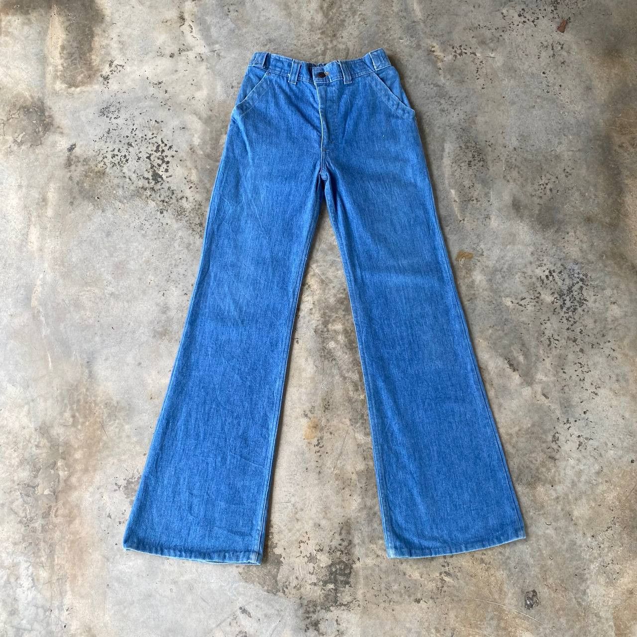 Levi's Vintage Clothing RARE 70S LEVIS 648 FLARE DENIM ORANGE TAG ZIP TALON Size US 29 - 5 Thumbnail