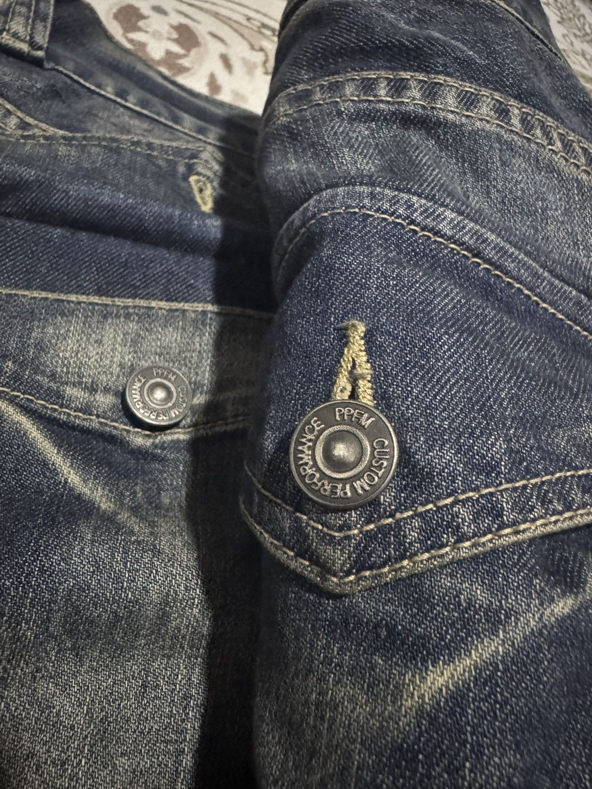 If Six Was Nine × Le Grande Bleu (L.G.B.) × PPFM PPFM Performance Denim J Curve Tactical Pocket Jeans Size US 34 / EU 50 - 6 Thumbnail