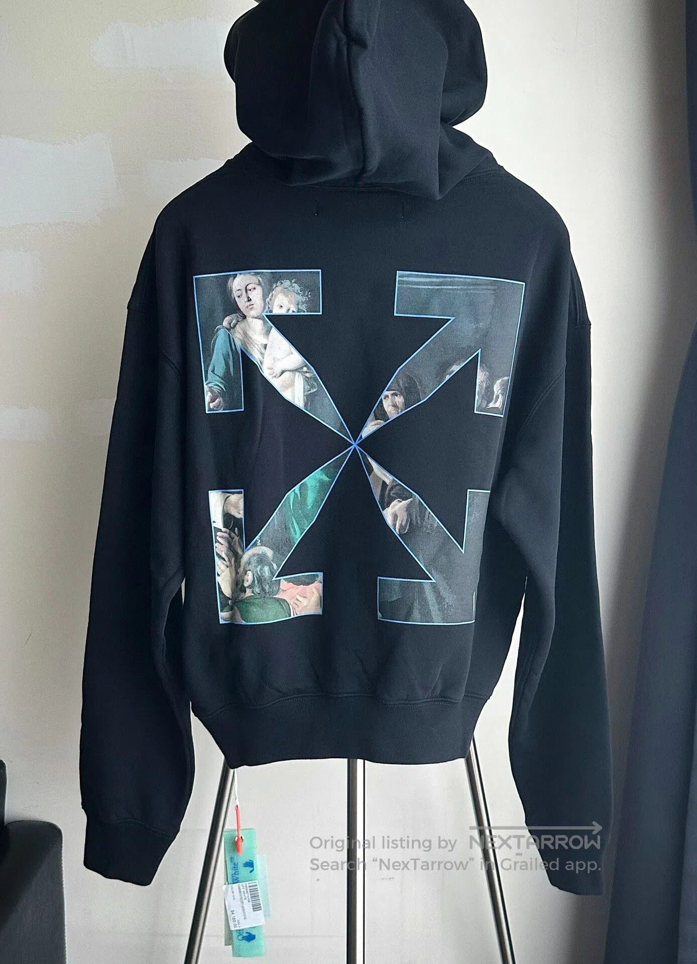 Balenciaga OFF-WHITE Printed Hooded Sweatshirt. Size US S / EU 44-46 / 1 - 2 Thumbnail