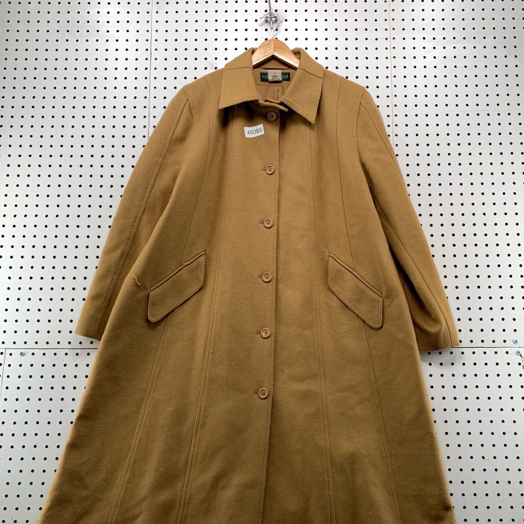 Vintage VINTAGE Harve Benard Wool Trench Coat Womens 16 Camel Swing Overcoat Beige Wool Long Coat 16 Womens Mens? Size XXL / US 16-18 / IT 52-54 - 2 Thumbnail