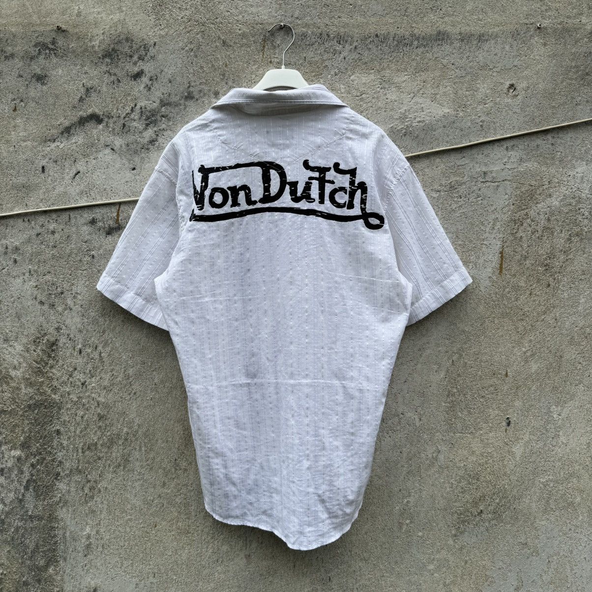 Von Dutch Vintage Von Dutch Logo Seersucker Shirt y2k swag drip boxy Size US L / EU 52-54 / 3 - 2 Thumbnail
