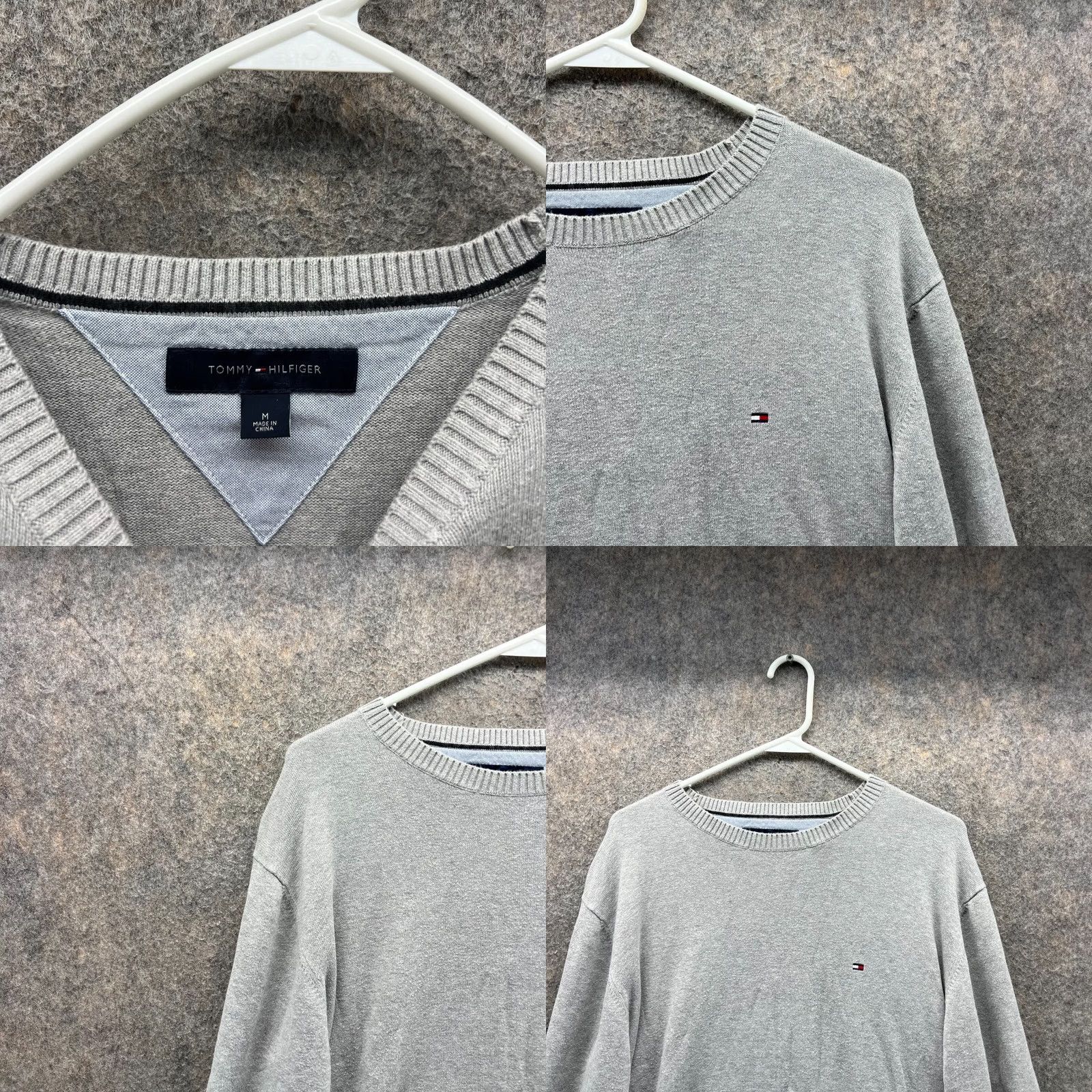 Tommy Hilfiger VINTAGE Tommy Hilfiger Sweater Men Medium Adult Gray Crewneck Pullover Fleece Logo Size US M / EU 48-50 / 2 - 8 Thumbnail