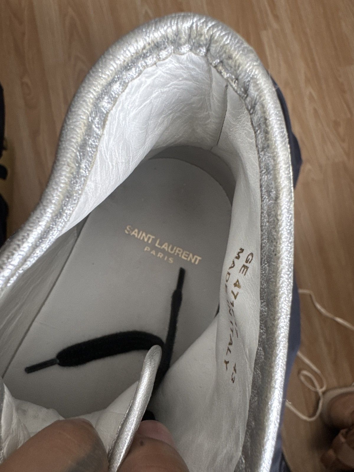 Saint Laurent Paris Saint Laurent Metallic Star Rivington Sneakers Size US 10 / EU 43 - 7 Thumbnail