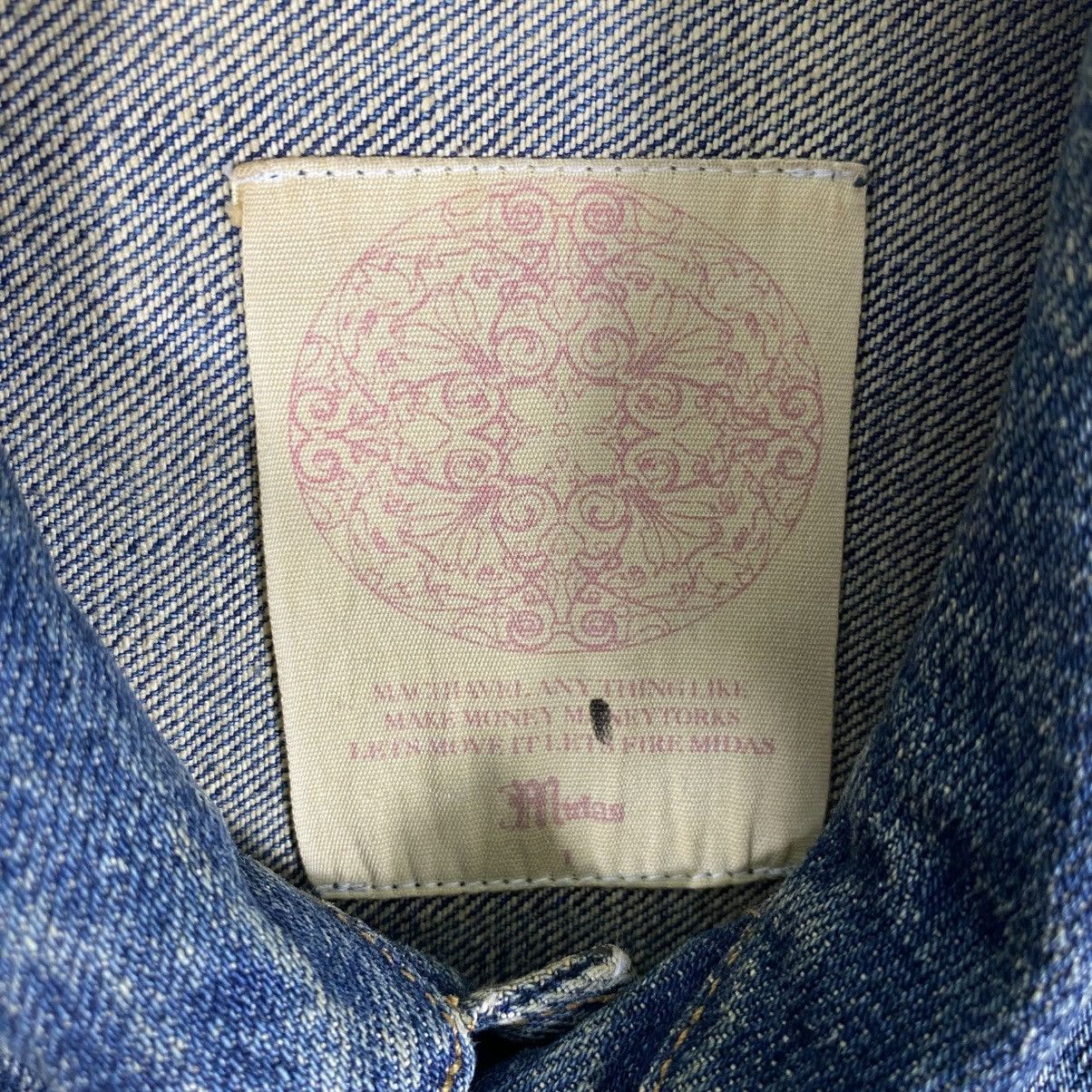 Japanese Brand Vintage Midas Painted Distressed Denim Button Jacket Size S / US 4 / IT 40 - 8 Thumbnail
